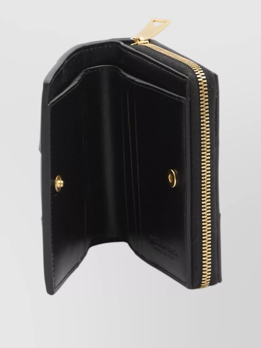 Bottega Veneta Cassette Lambskin Bi Fold Small Wallet