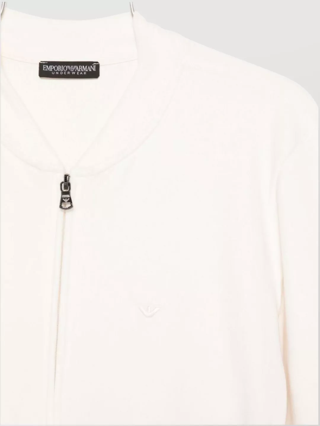 Emporio Armani Long Sleeve Knit Sweatshirt With Ribbed Cuffs And Hem