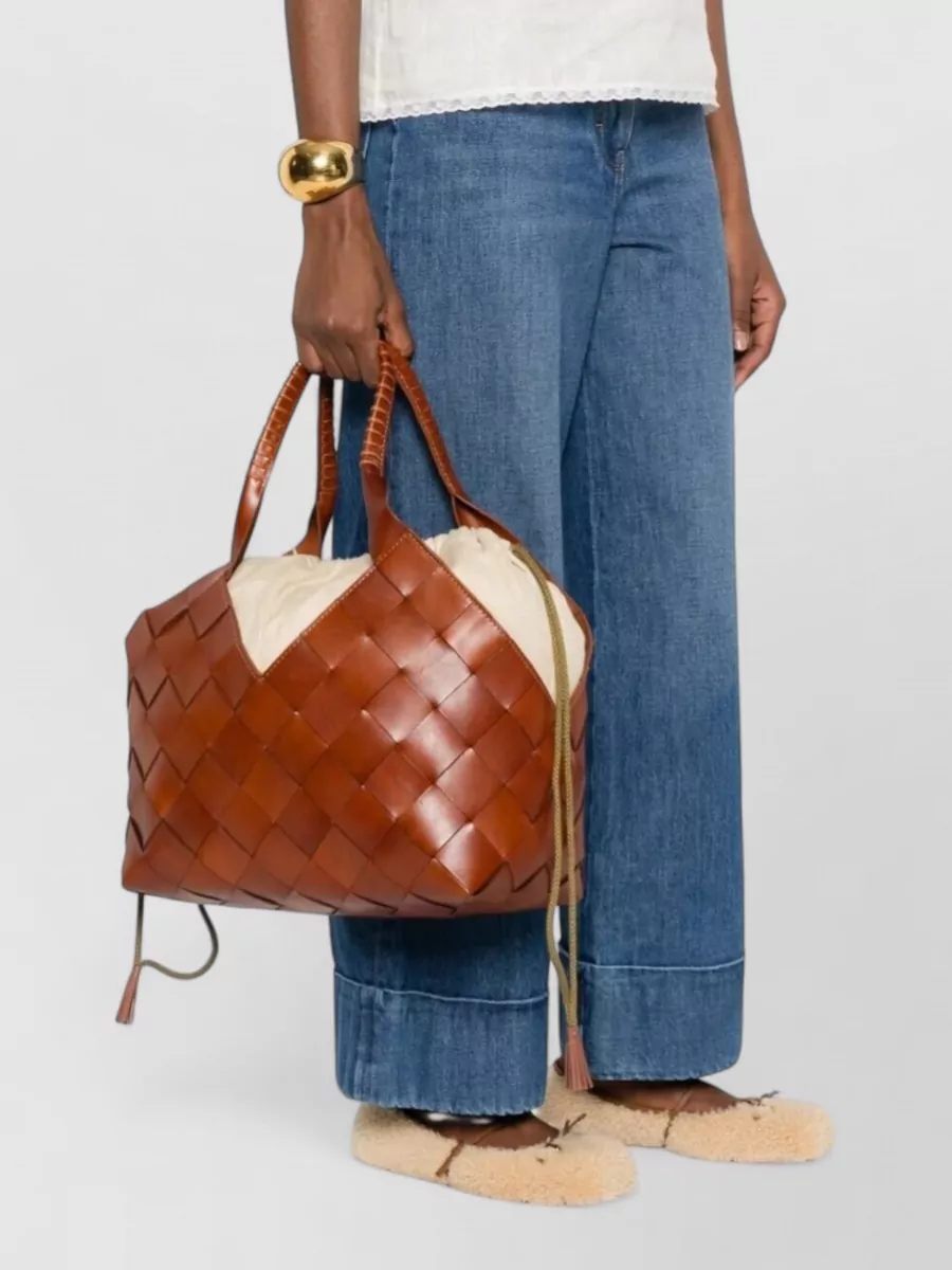 Dragon Diffusion Castello Woven Tote Bag Dual Handles