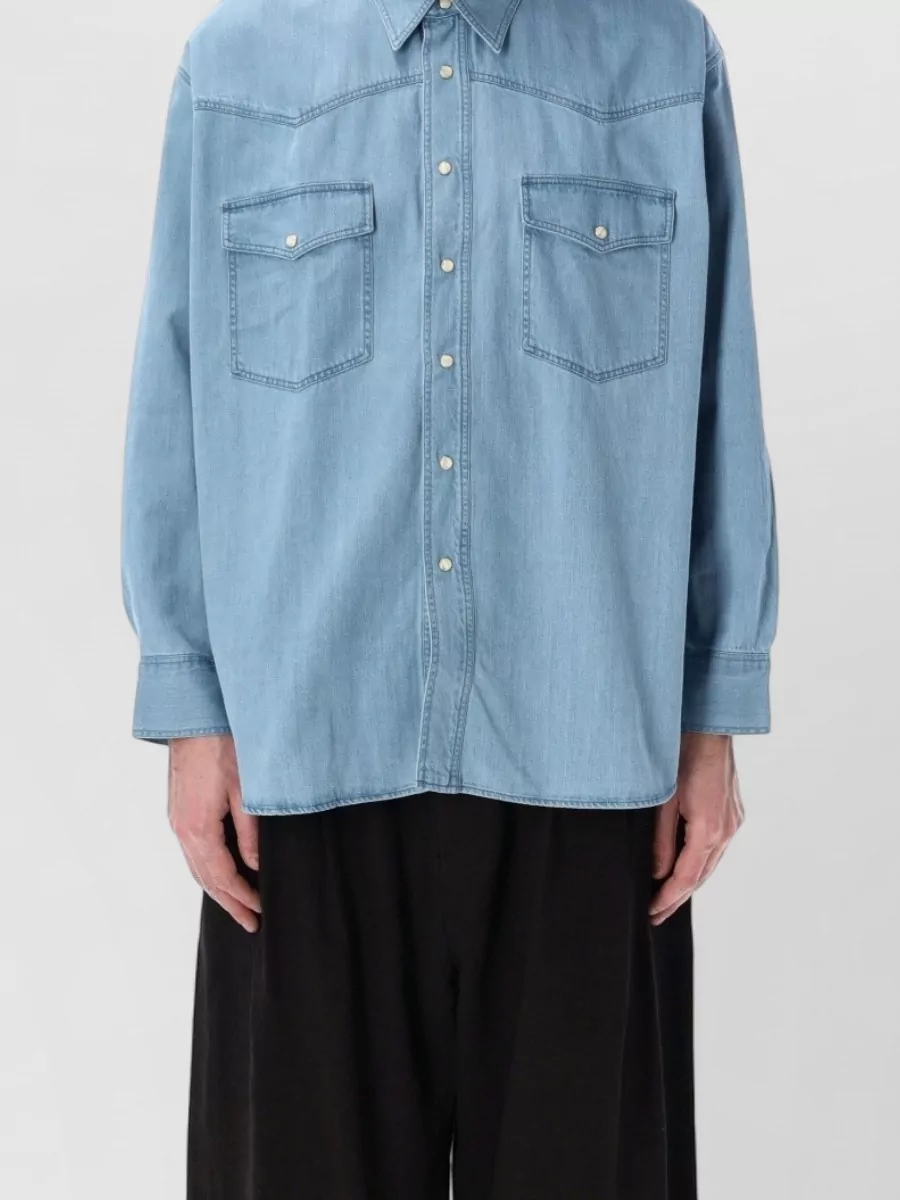 Studio Nicholson denim relaxed-fit shirt