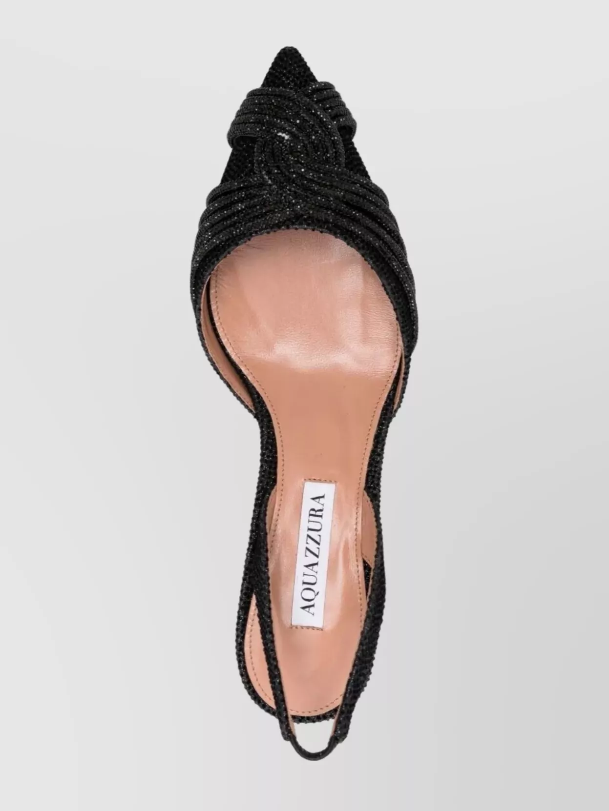 Aquazzura Beaded Slingback Pumps Kitten Heel