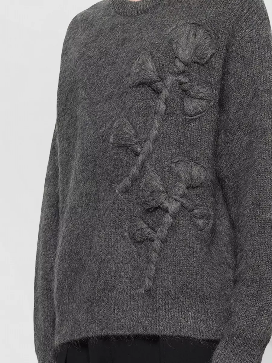 Wooyoungmi Textured Crew Neck Knit Sweater