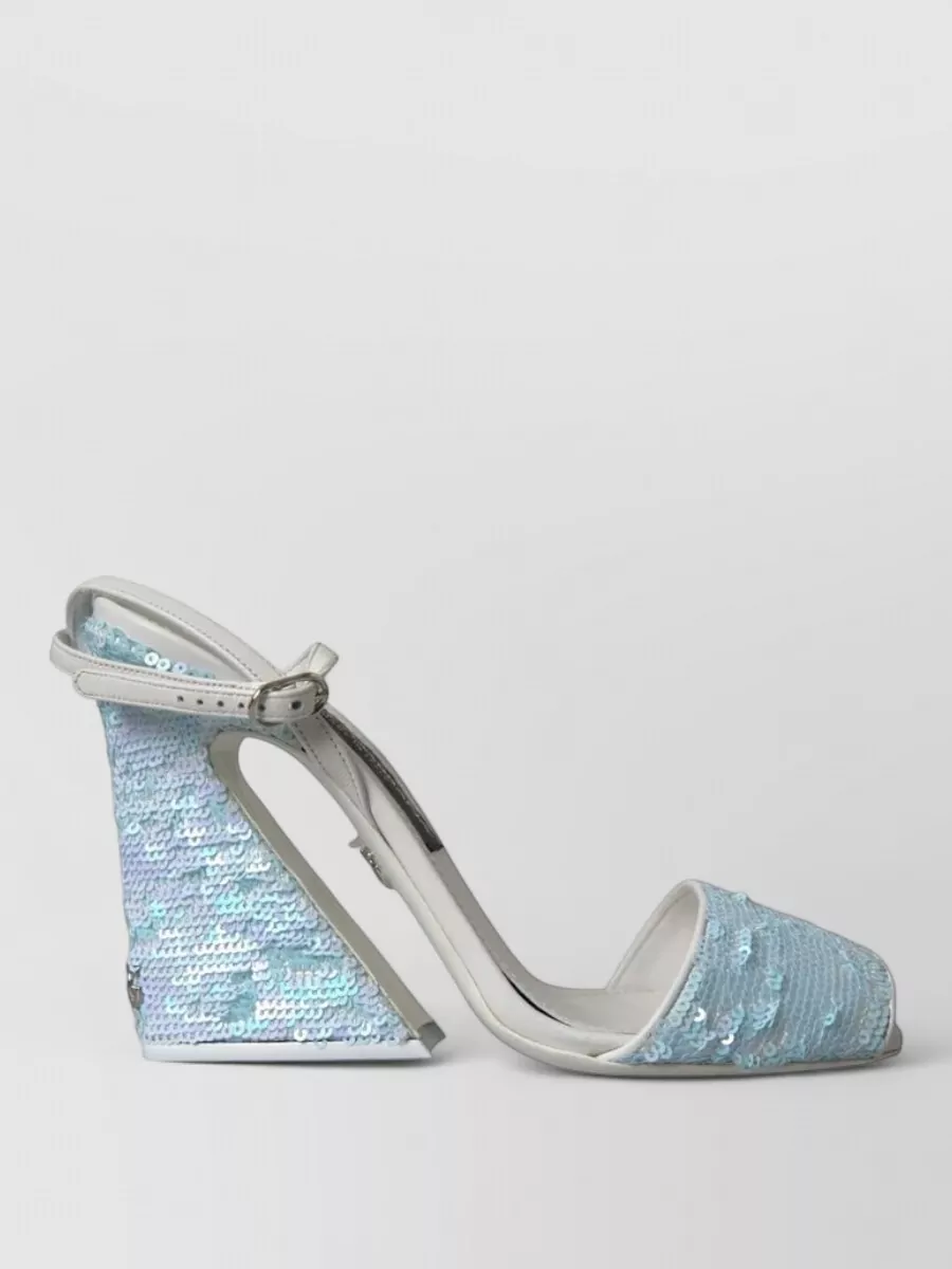 Dolce&Gabbana Sequin Ankle Strap Pumps