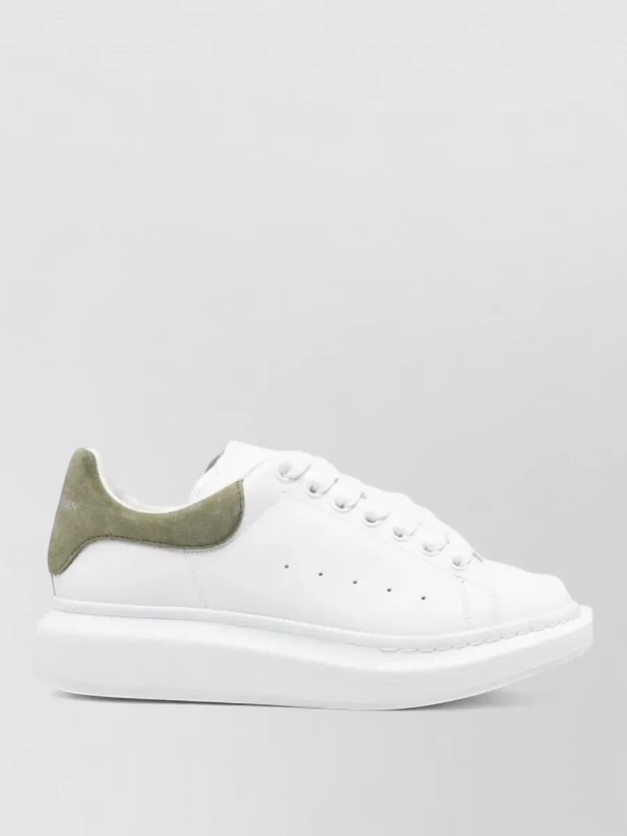 Alexander Mcqueen Leather Oversized Low-Top Sneakers