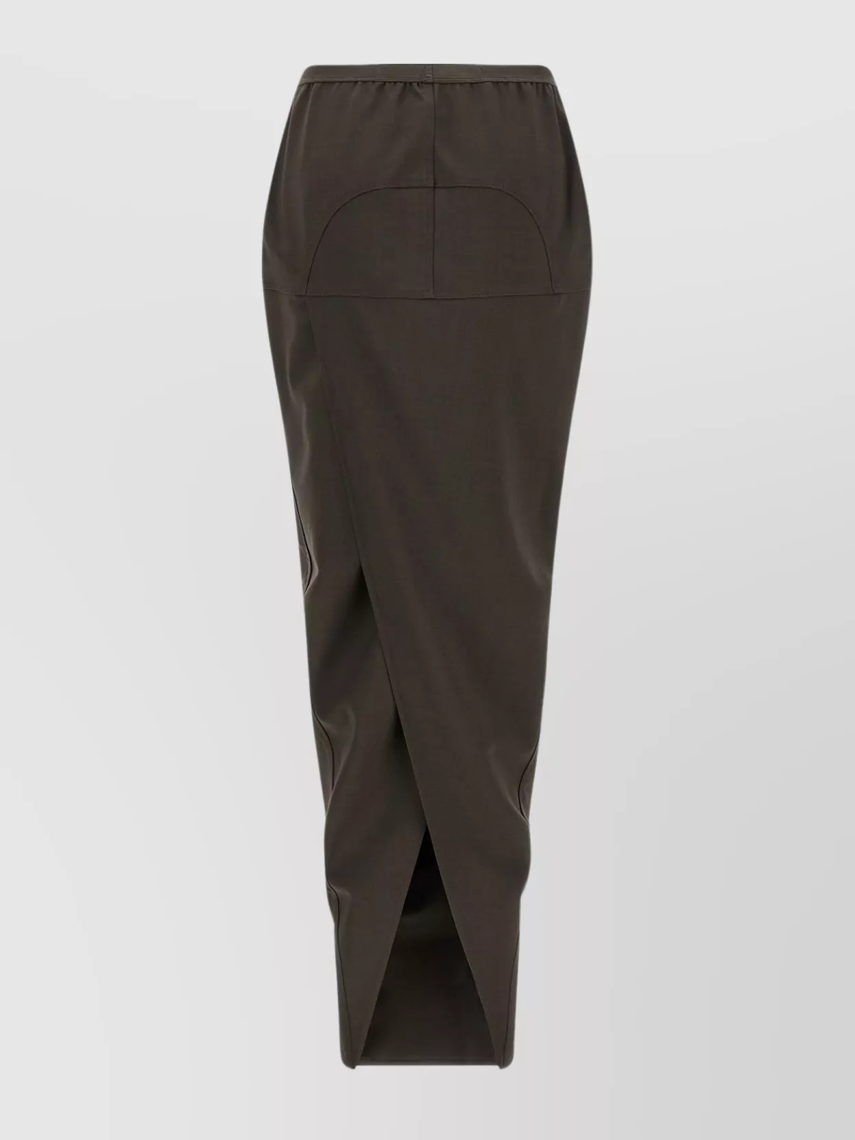 Rick Owens Long Skirt With Soft Pillar Design In Gray