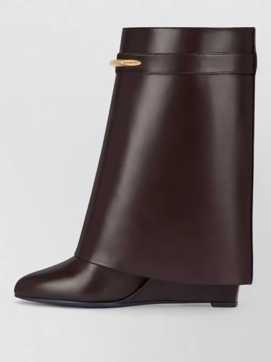 Givenchy Leather Wedge Ankle Boots