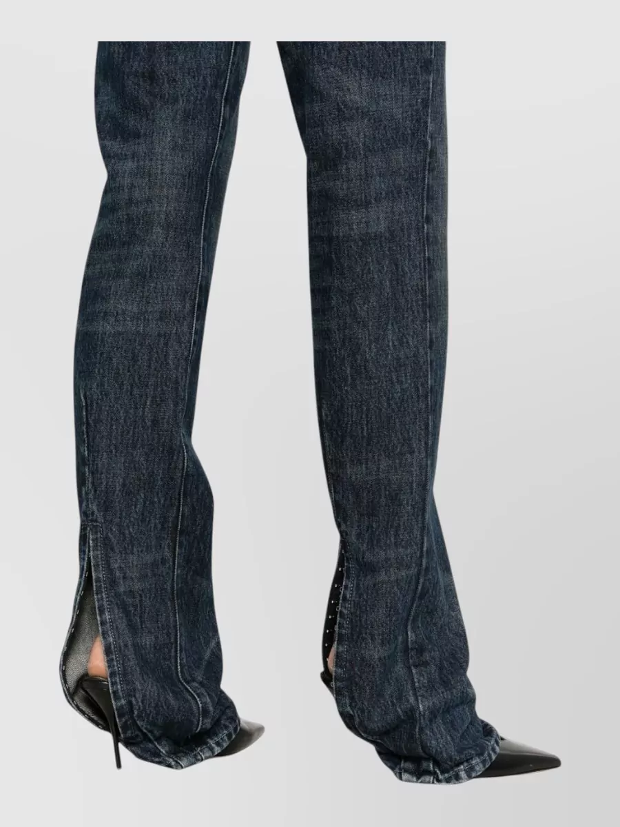 Diesel Denim Mid-Rise Straight-Leg Jeans