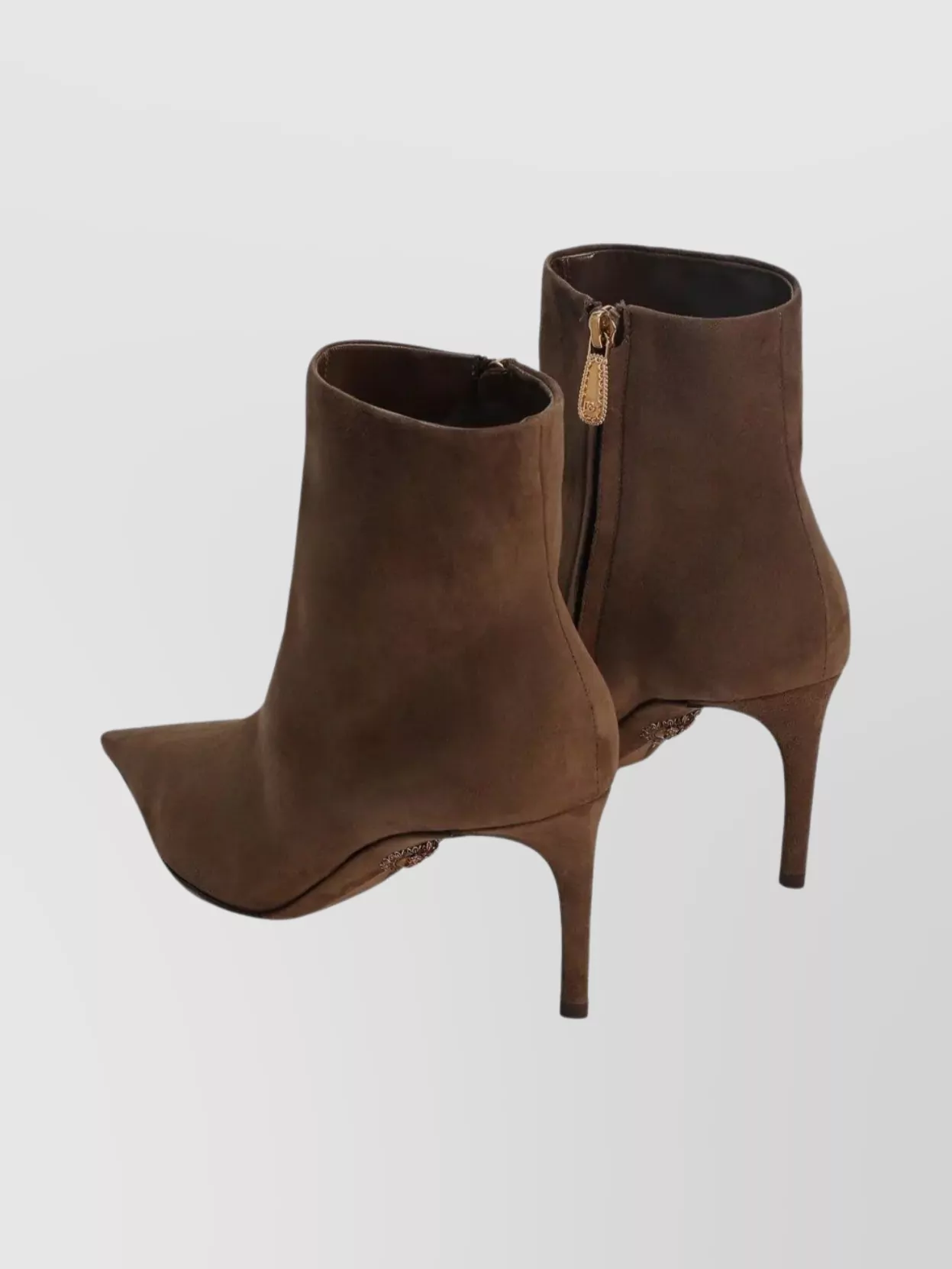 Dolce&Gabbana Suede Ankle Boots Stiletto Heel