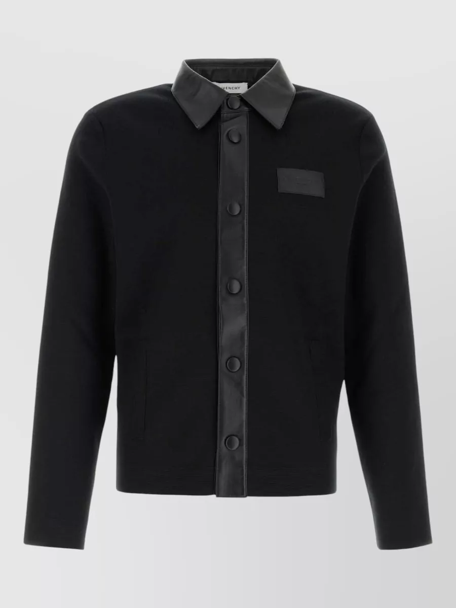 Givenchy mixed material lightweight jacket