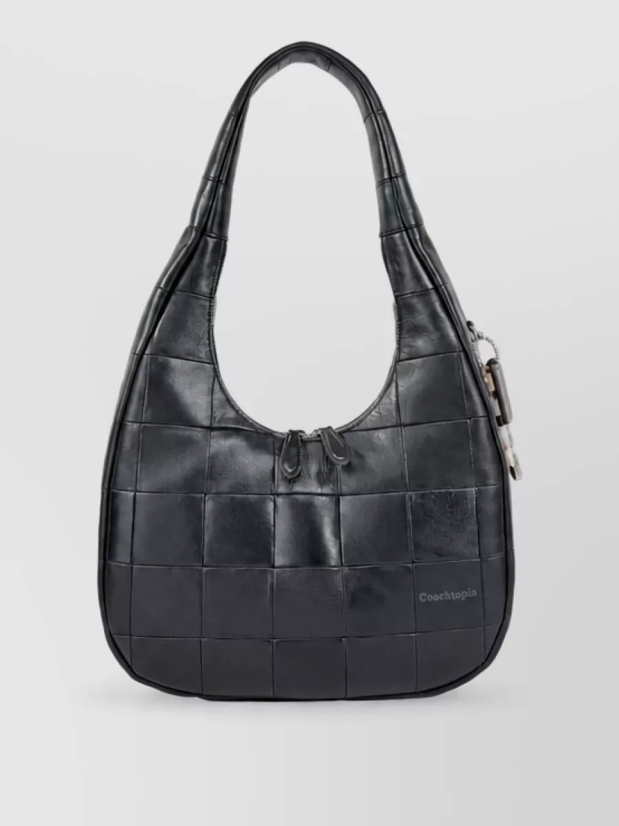Coach leather crescent shoulder bag