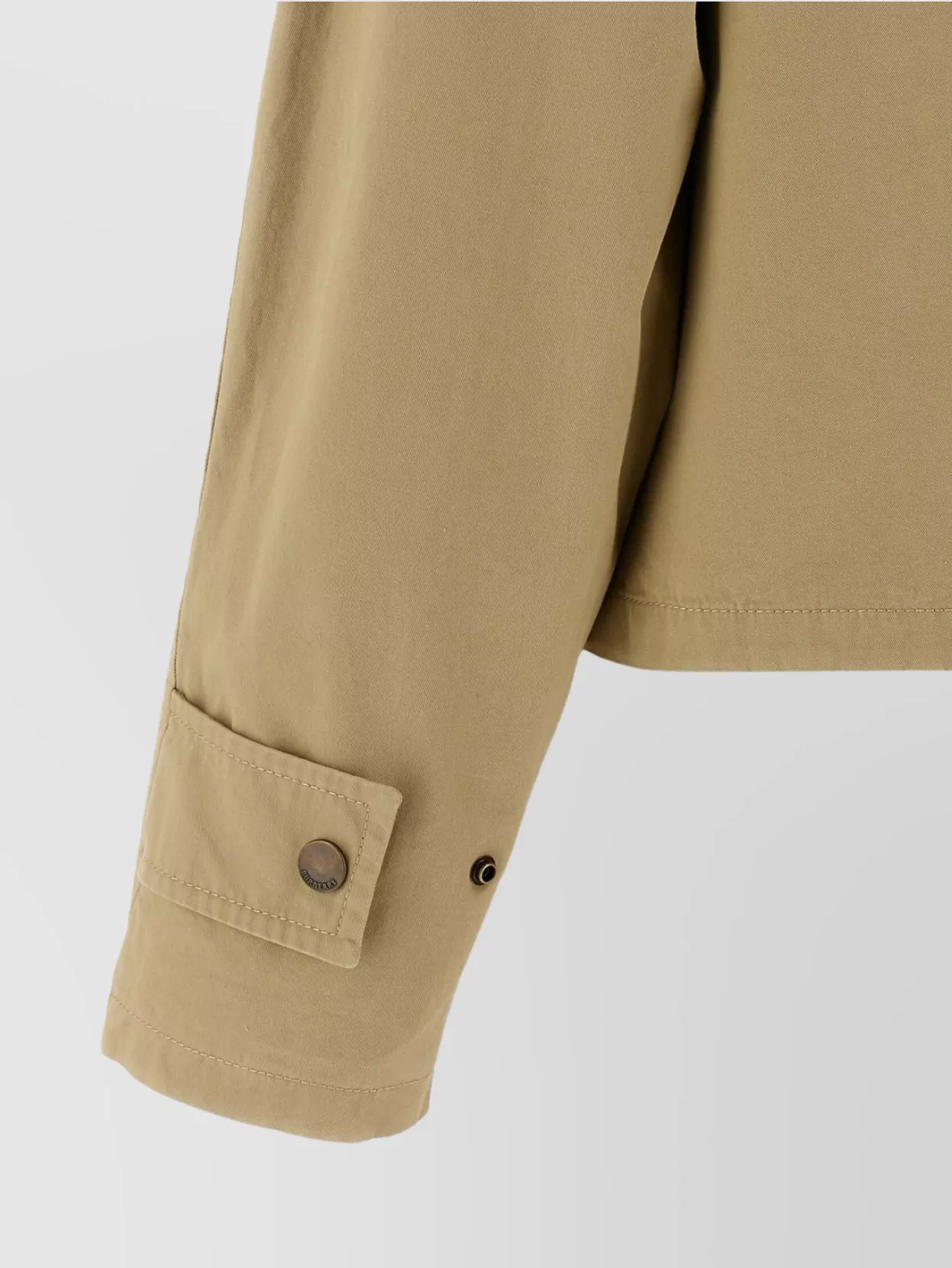 Burberry Corduroy Collar Canvas Jacket With Flap Pockets