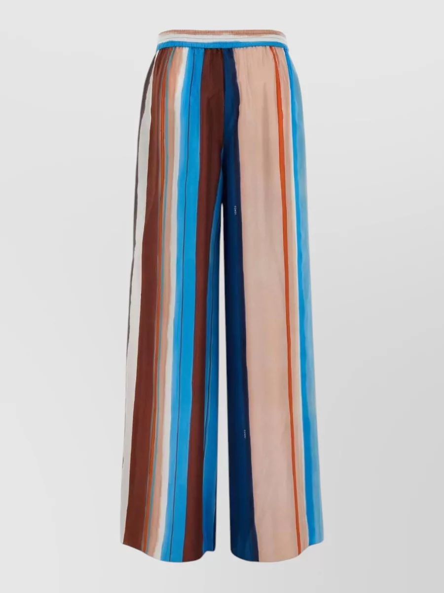 Fendi Silk Printed Pants