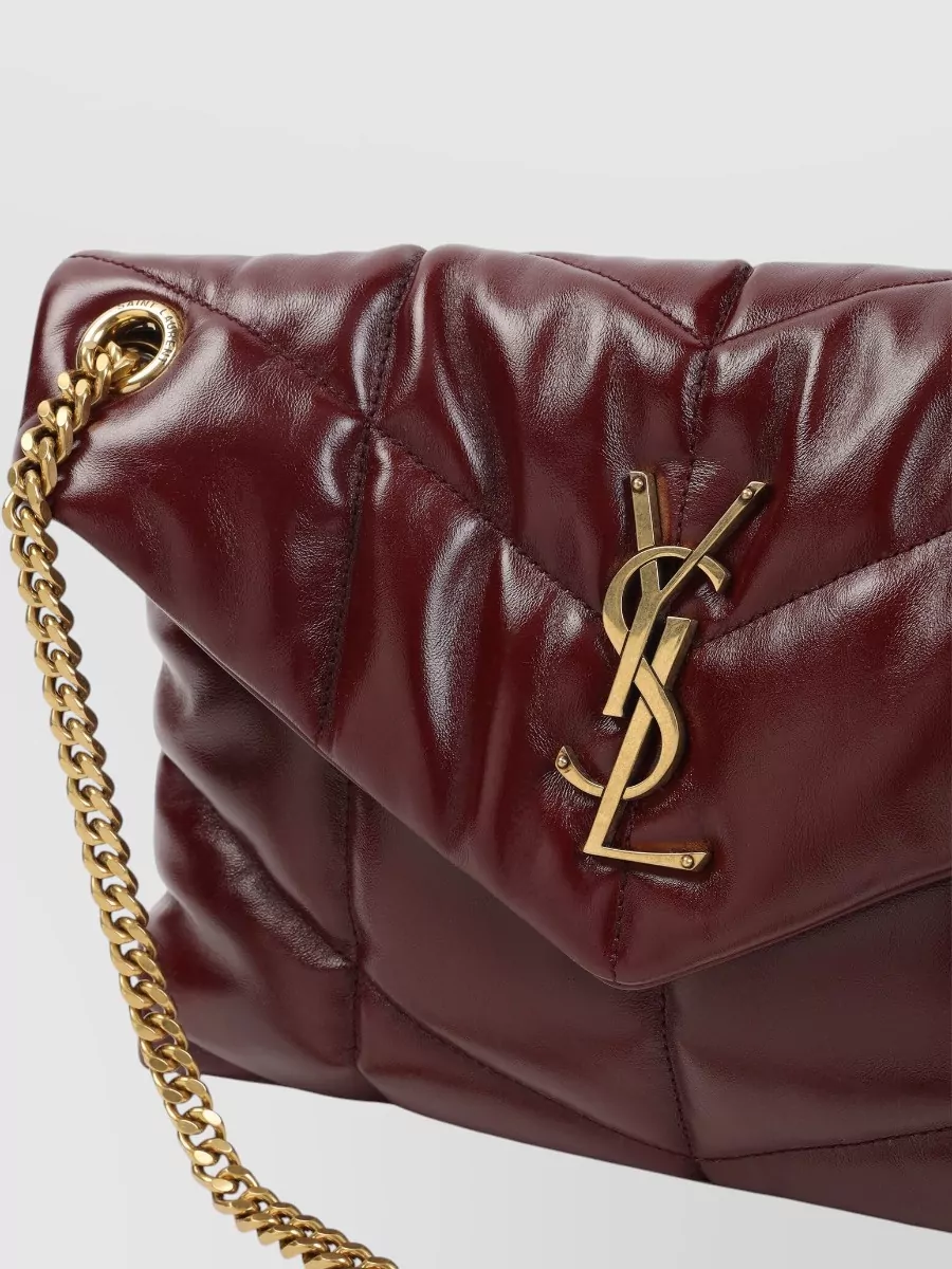 Saint Laurent Quilted Chain Strap Shoulder Bag