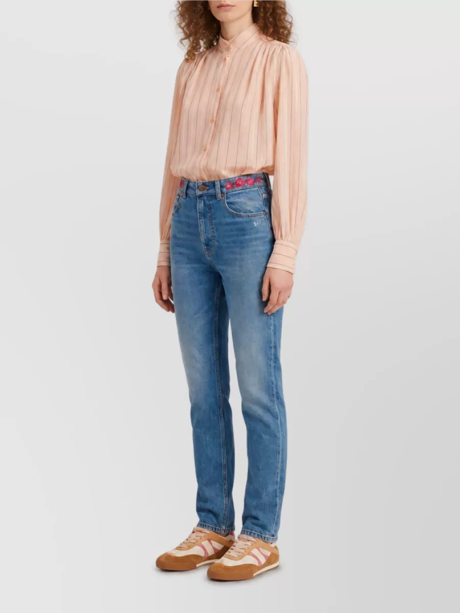 Chloé High-Rise Slim-Fit Straight-Leg Denim Jeans
