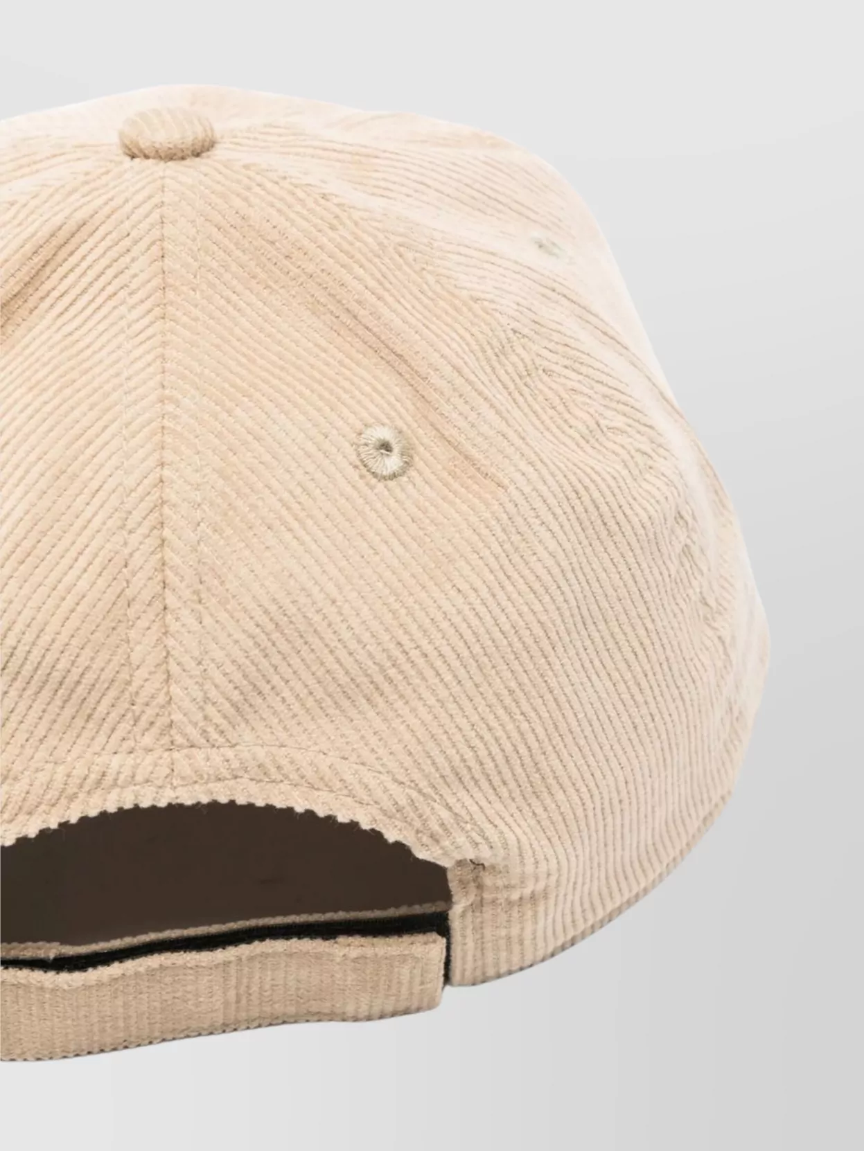 Autry Cap With Curved Brim And Ventilation Eyelets In Neutral