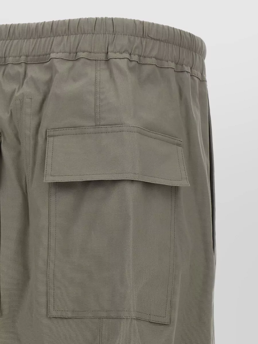 Rick Owens Cotton Cropped Drop-Crotch Shorts