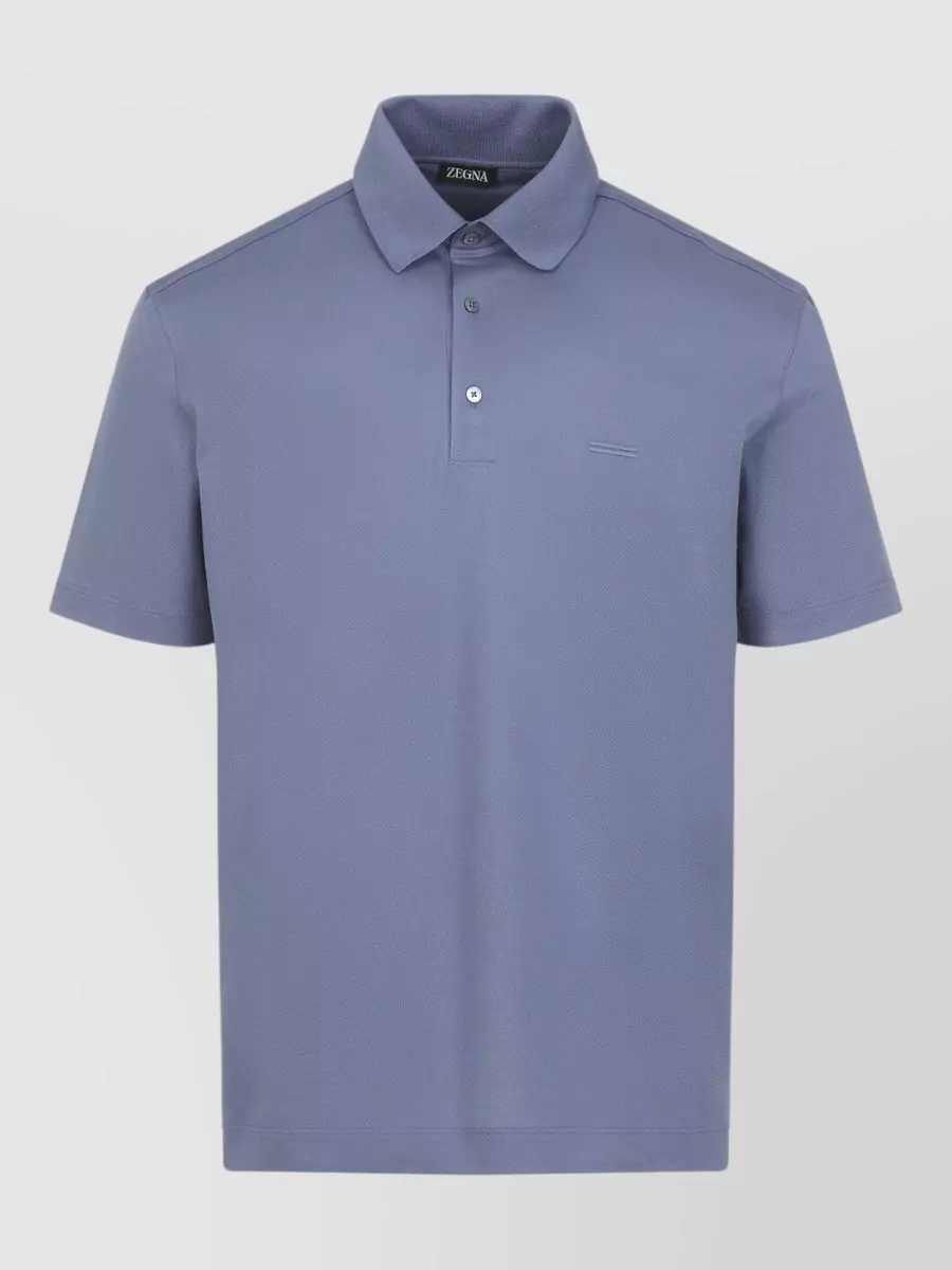 Zegna Cotton short-sleeve polo shirt