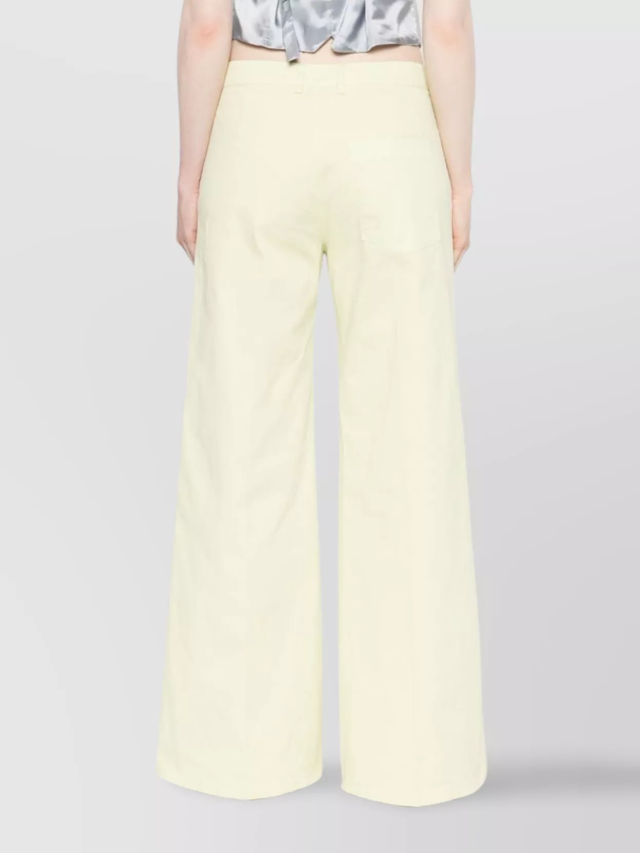 FORTE FORTE WIDE-LEG COTTON TROUSERS WITH BELT LOOPS