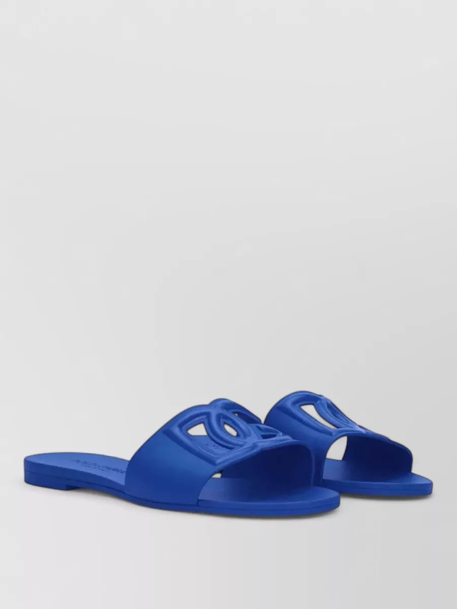 Dolce&Gabbana Logo-Print Slide Sandals