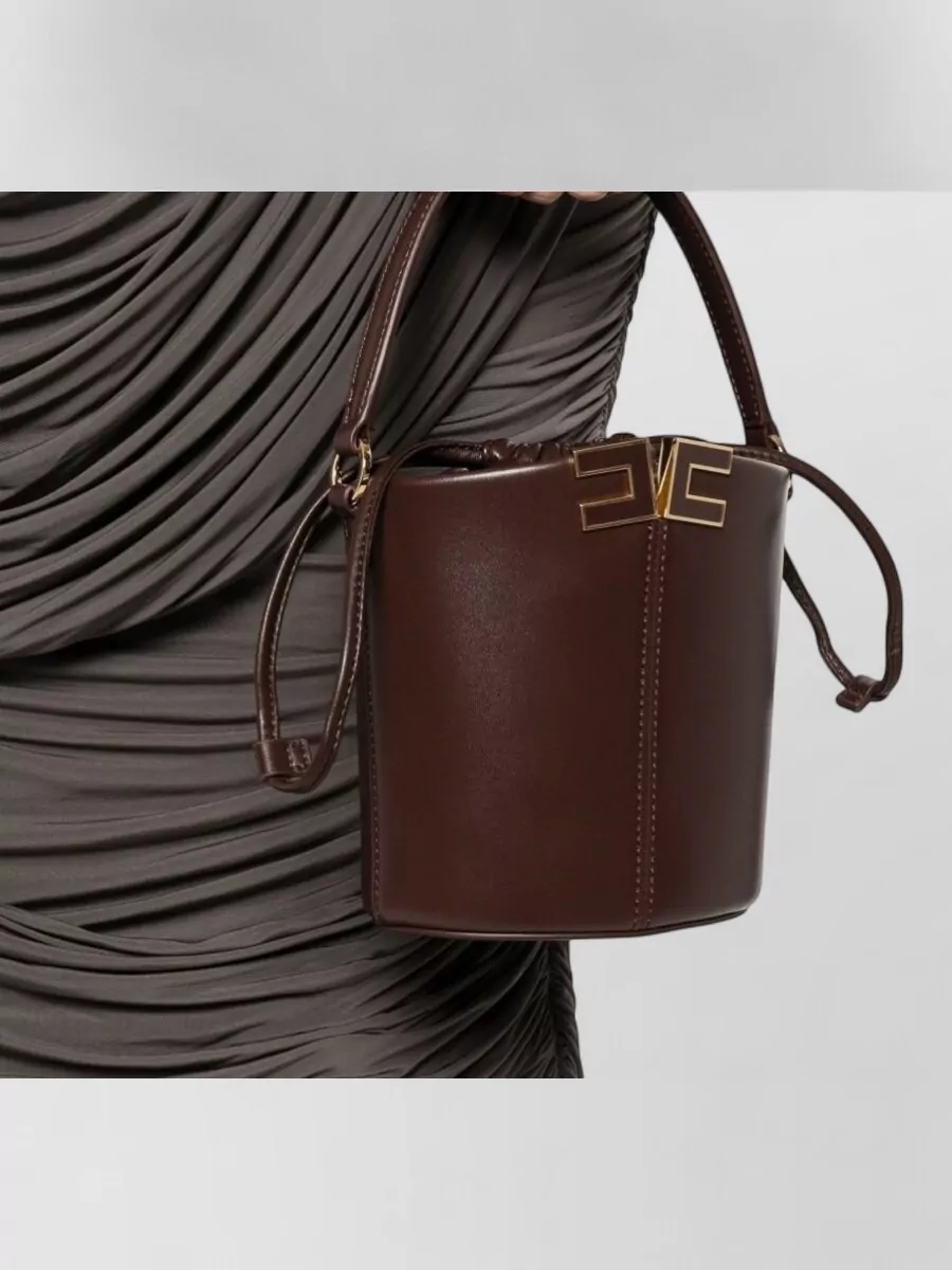 Elisabetta Franchi Logo Bucket Bag