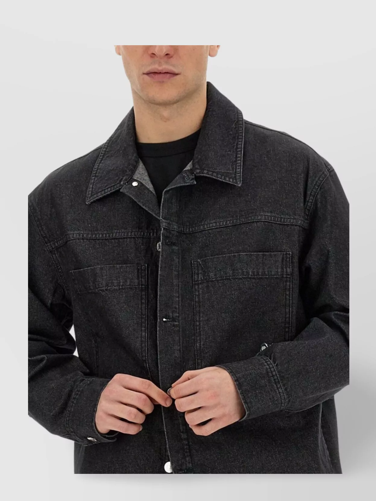Maison Kitsuné Utility Shirt Jacket With Chest Pockets