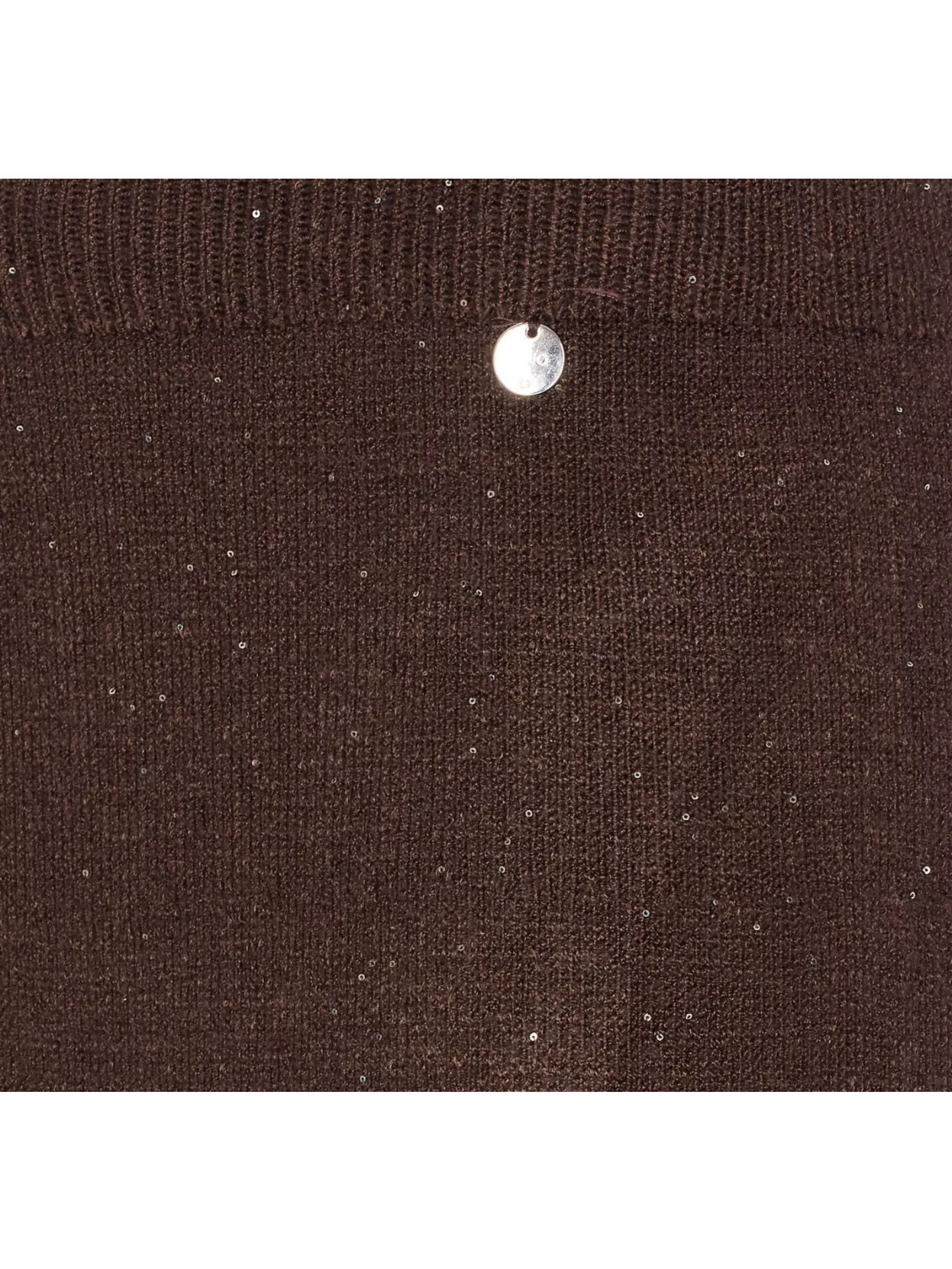 Liu •jo Sequined A-line Midi Skirt With Glitter Detailing In Brown