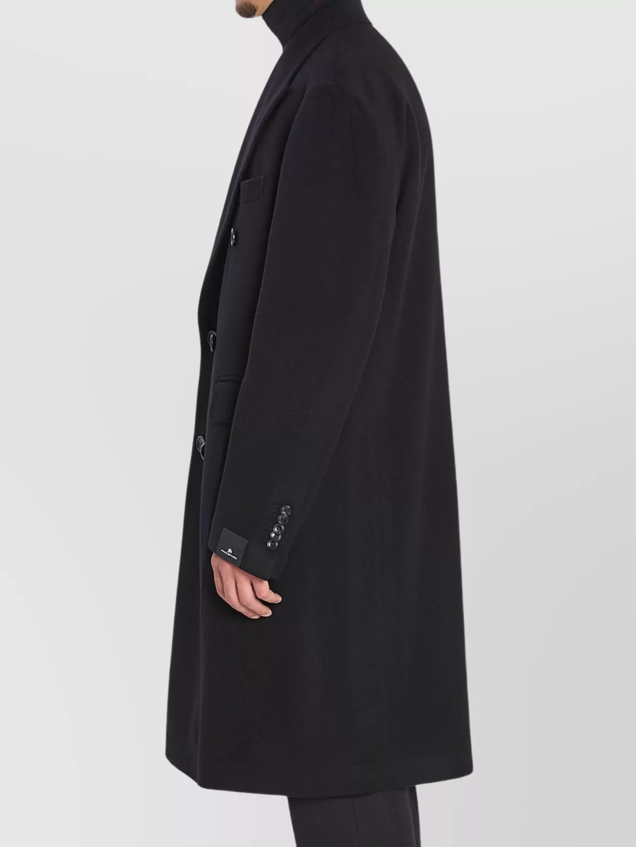 Tagliatore Double-Breasted Cashmere Coat Pockets