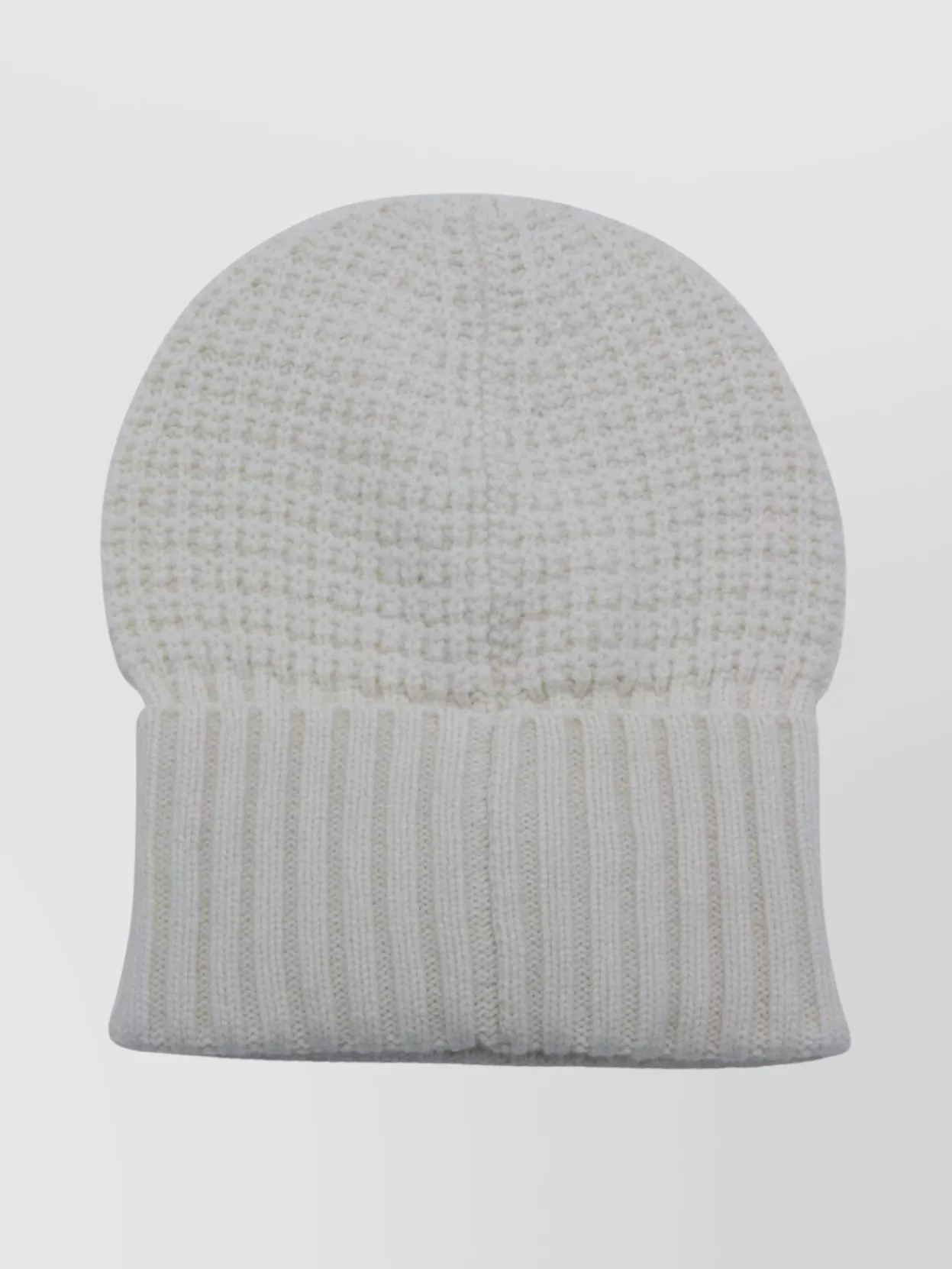 Fabiana Filippi Comfortable Stretch Fit Waffle Knit Hat In Gray