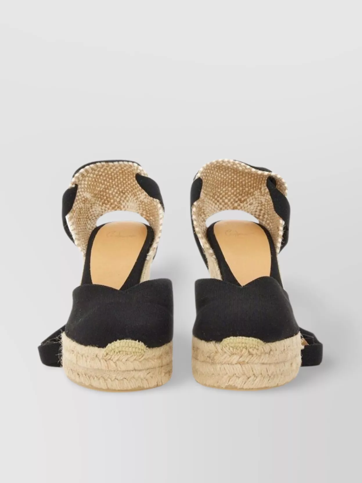 Castaã±er Tina Open Heel Peep Toe Wedge Espadrille
