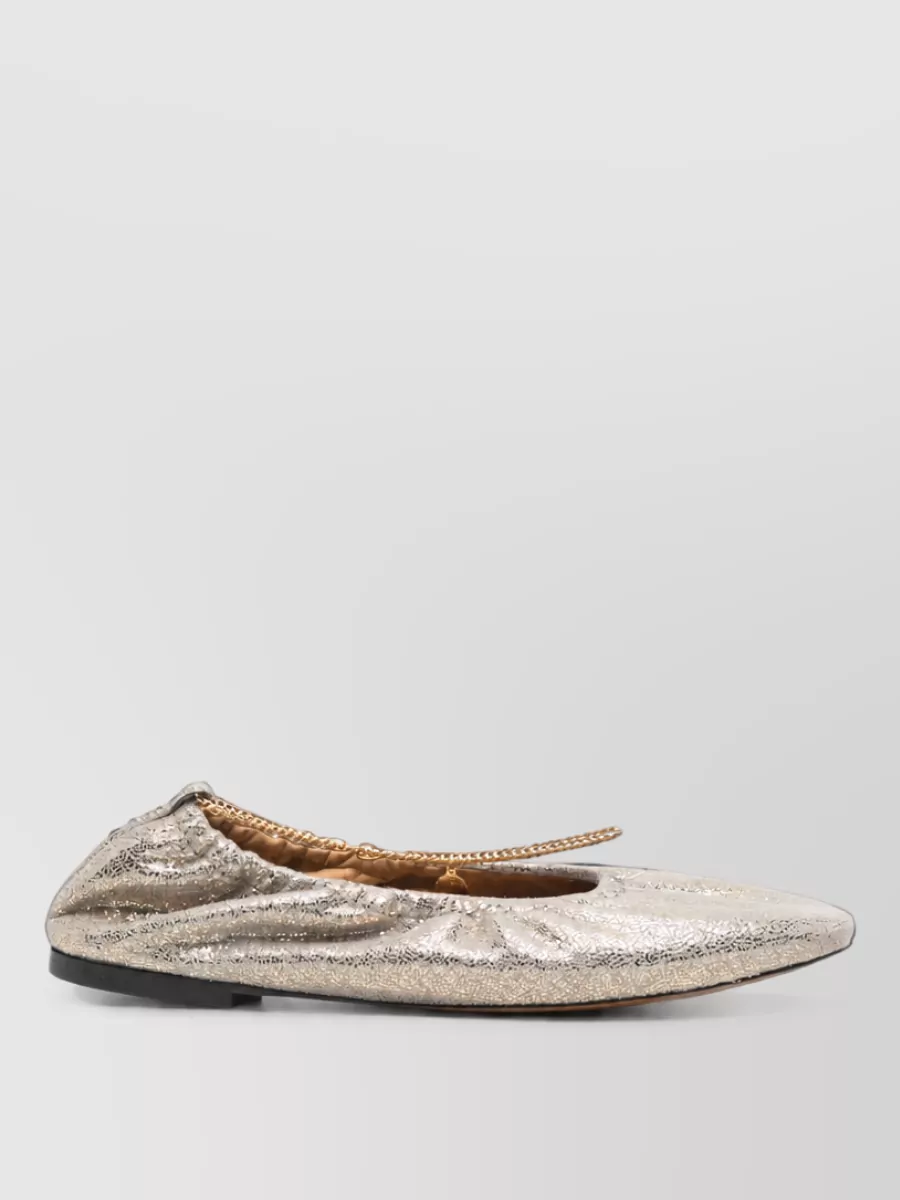 Stella Mccartney Metallic Ballerina Flats
