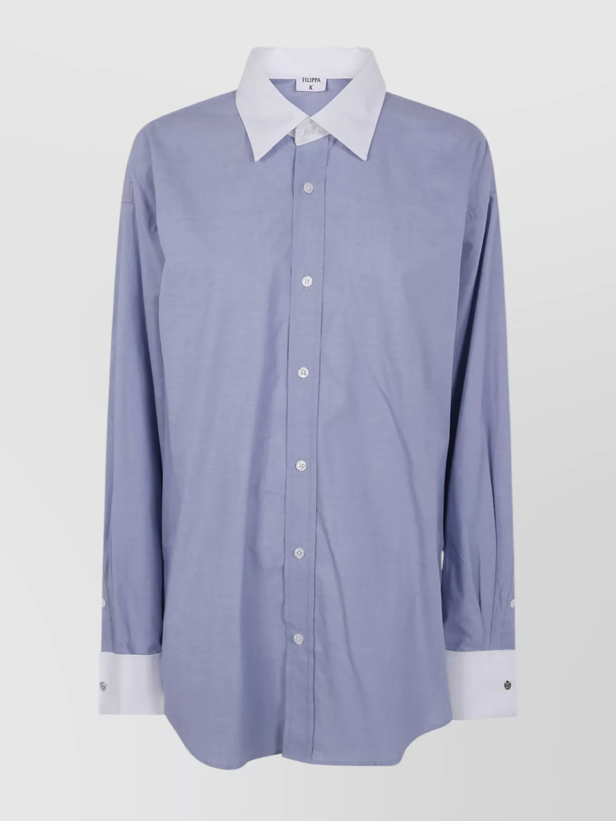 Filippa K Cotton Tuxedo Shirt Contrast Collar
