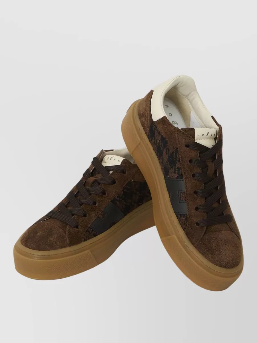 Hogan Calfskin Lace-Up Sneakers