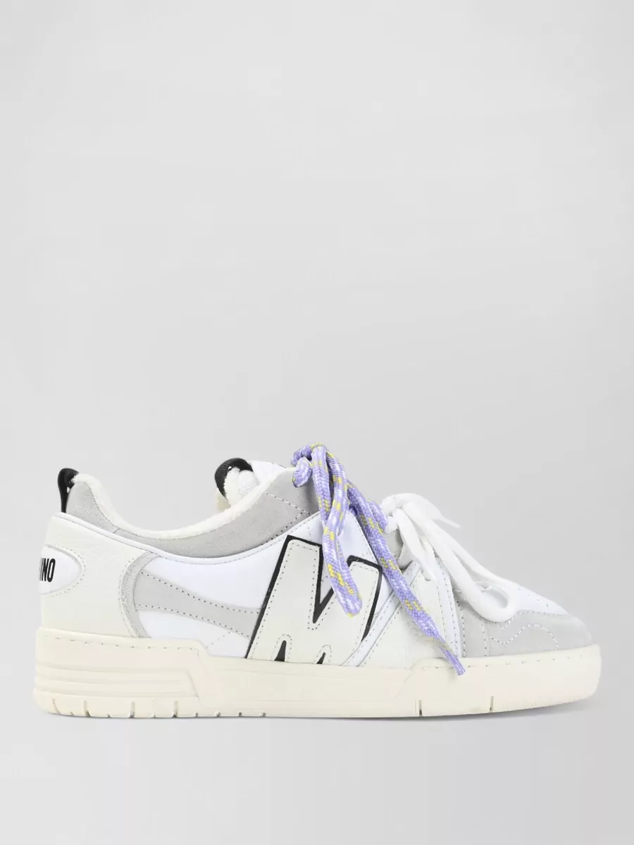 Moschino Leather Low-Top Sneakers