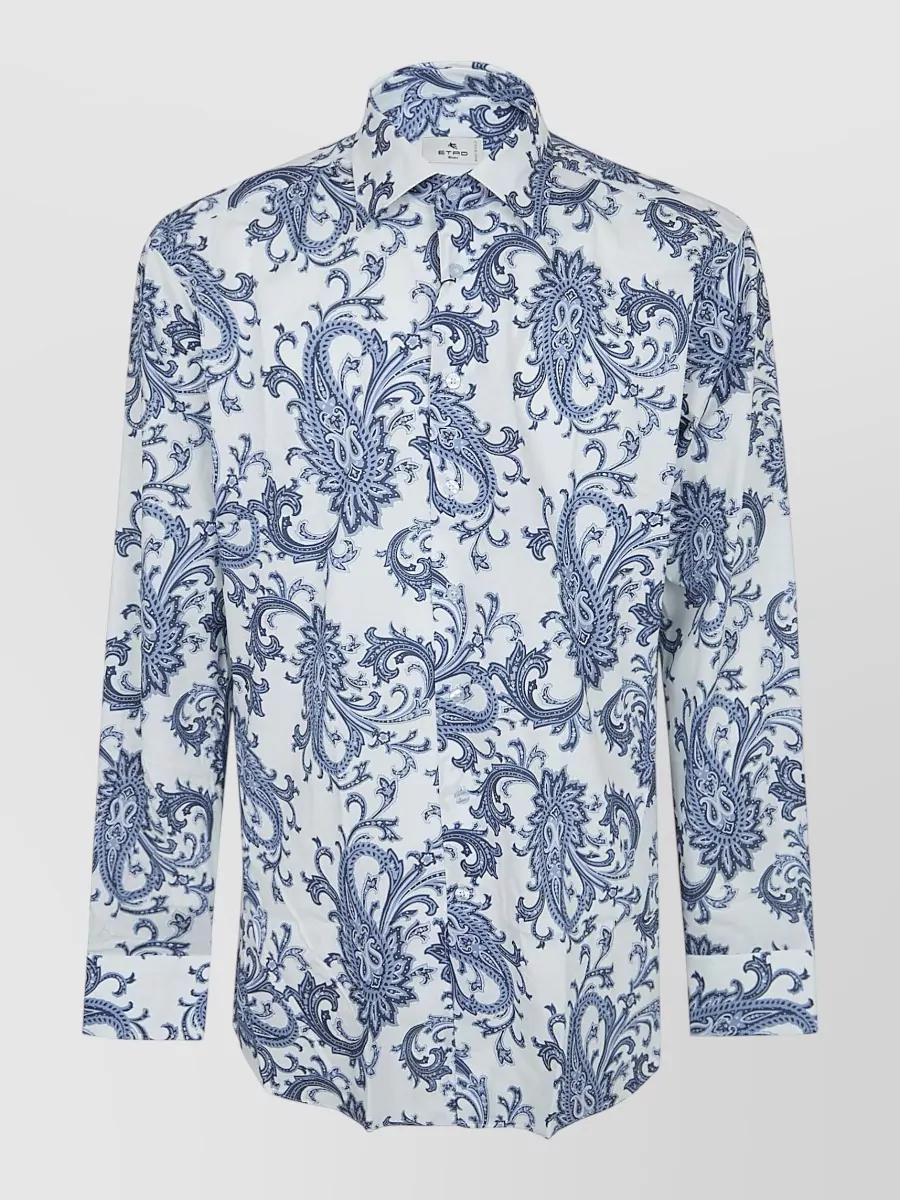 Etro Paisley Floral-Print Regular-Fit Shirt