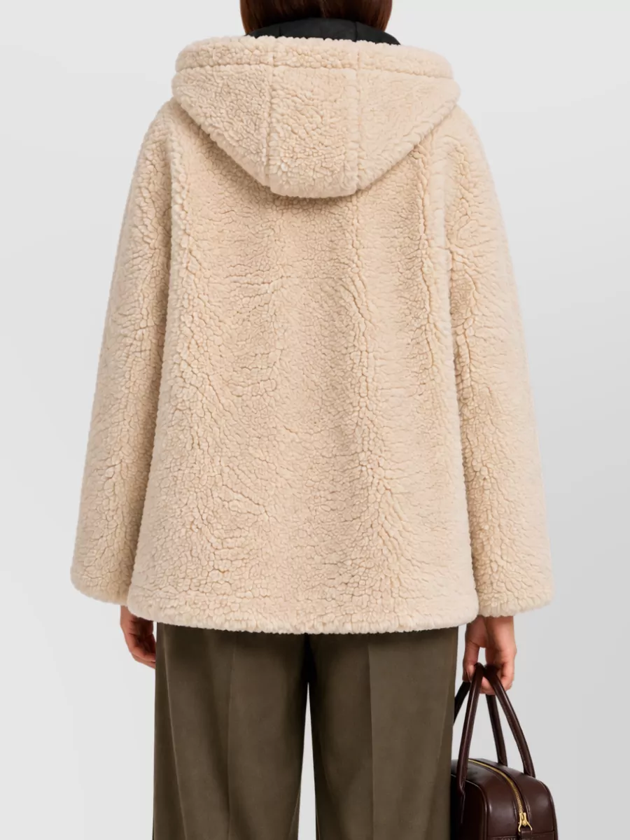 La Rose Faux Shearling Double-Face Coat