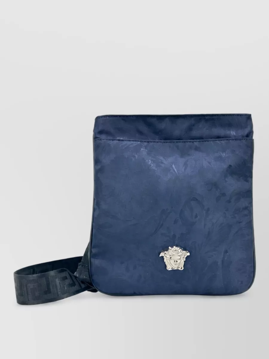 Versace la medusa cotton crossbody bag