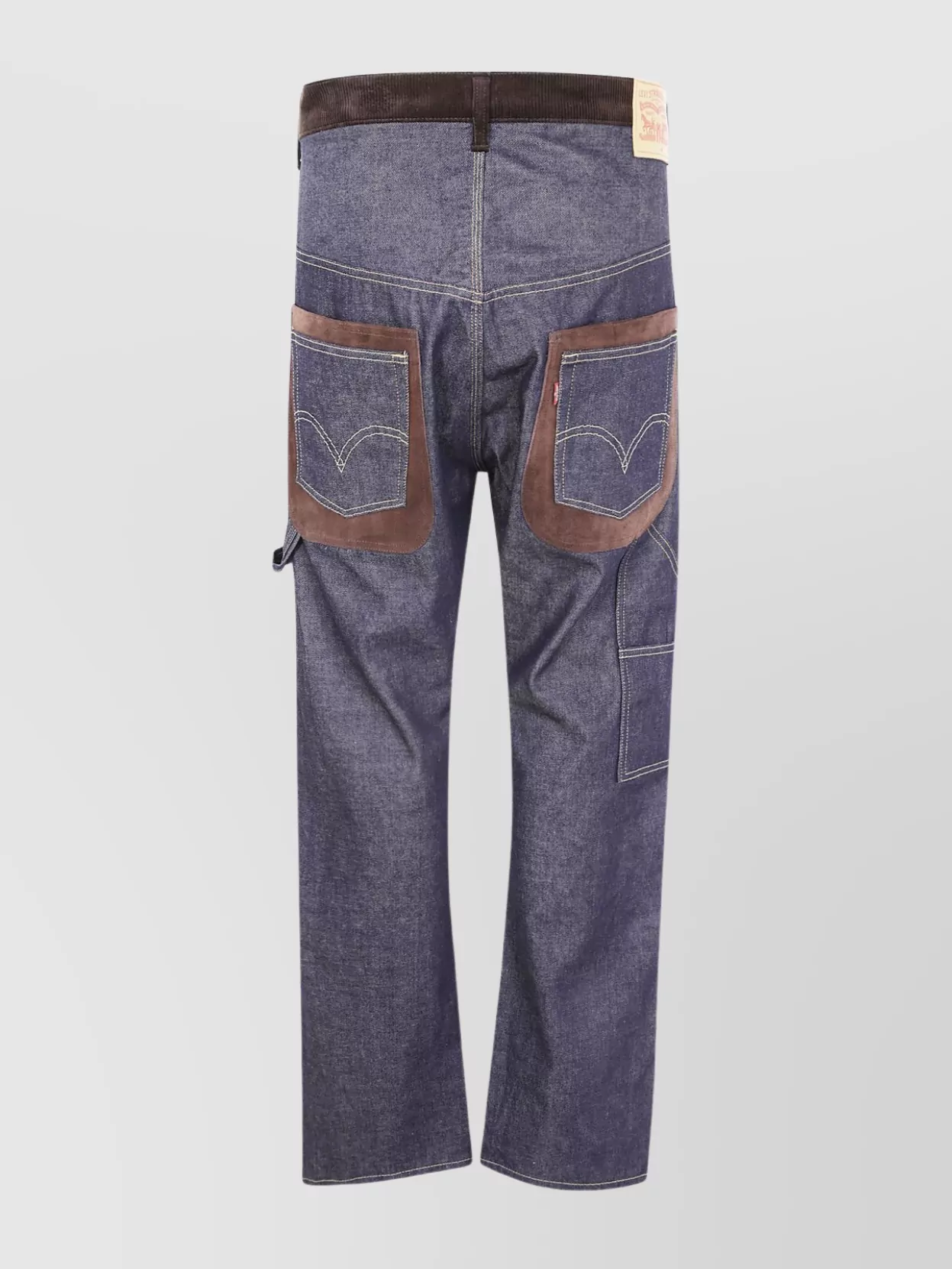 Junya Watanabe Wide Leg Trousers Featuring Contrast Stitching