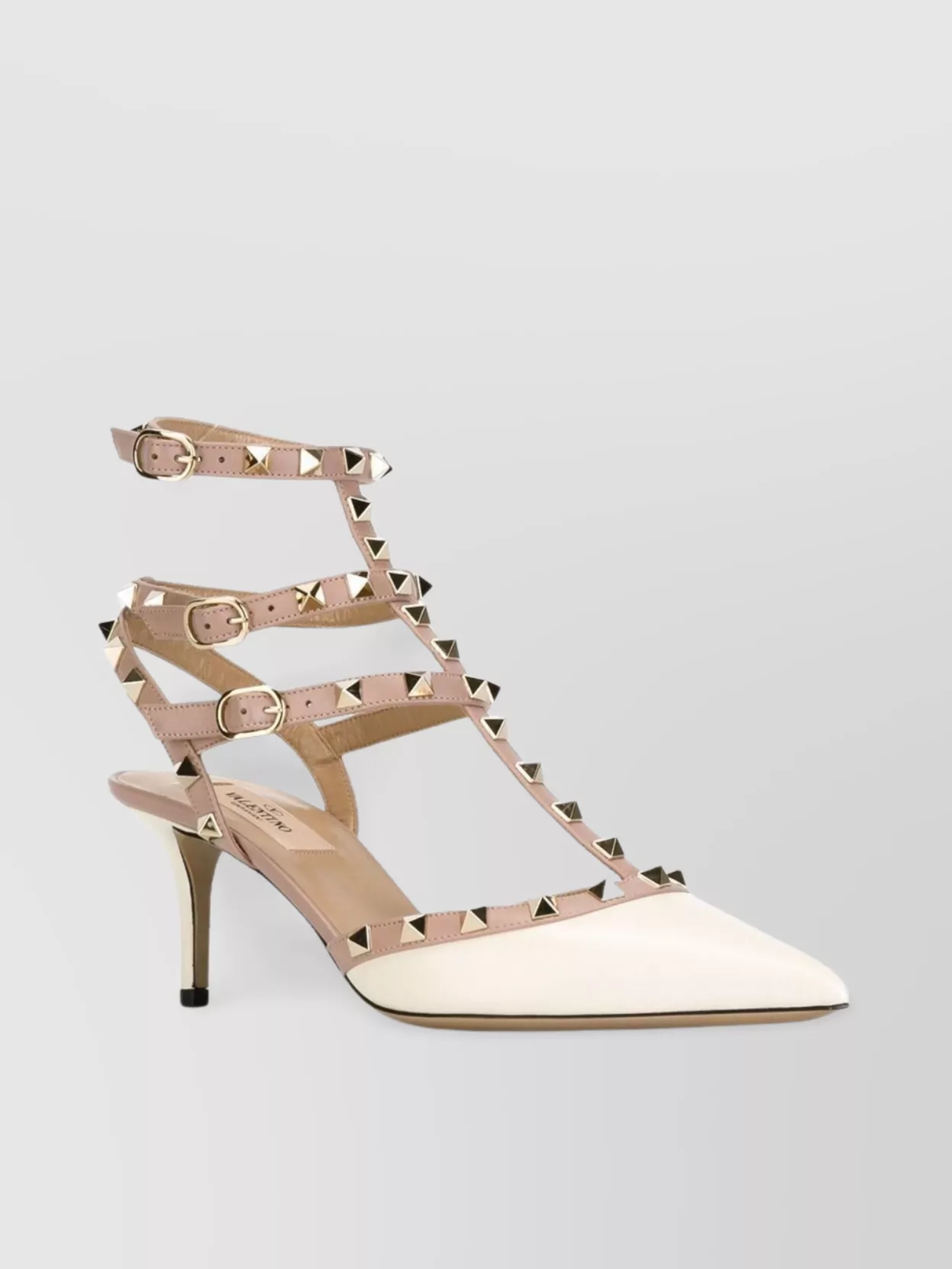 Valentino Garavani Rockstud Embellishments Leather Pumps