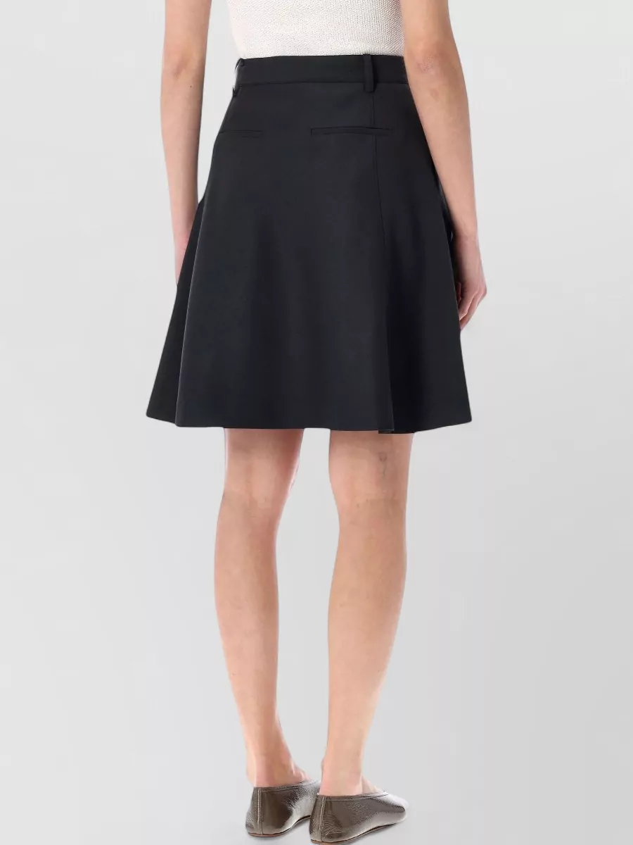 Low Classic Wool Midi A-Line Skirt