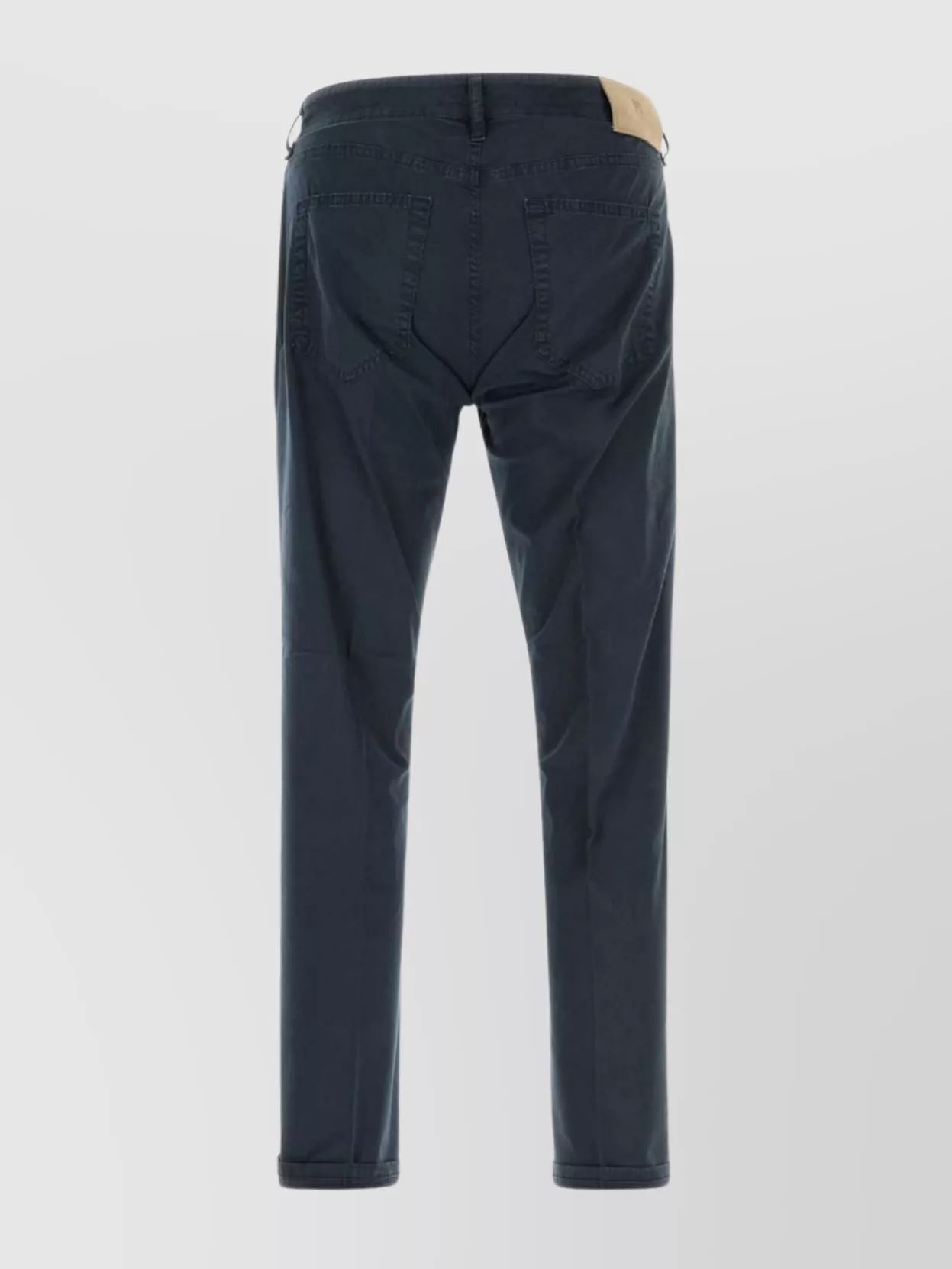 Pt Torino Trousers Stretch Cotton Belt Loops In Black