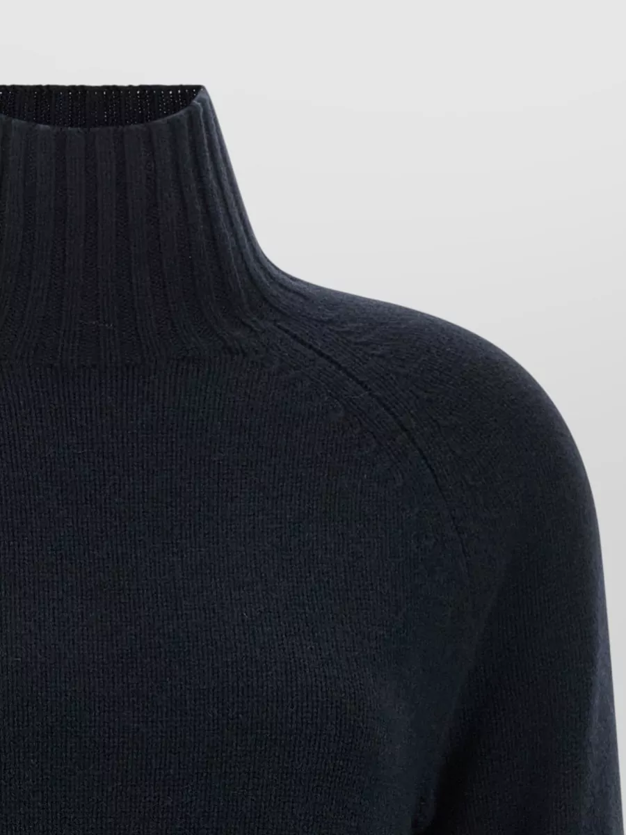 S Max Mara Cashmere Wool High Neck Sweater