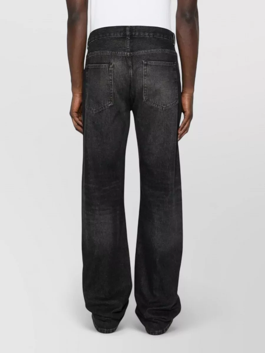 A.p.c. Straight Leg Denim Trousers Belt Loops