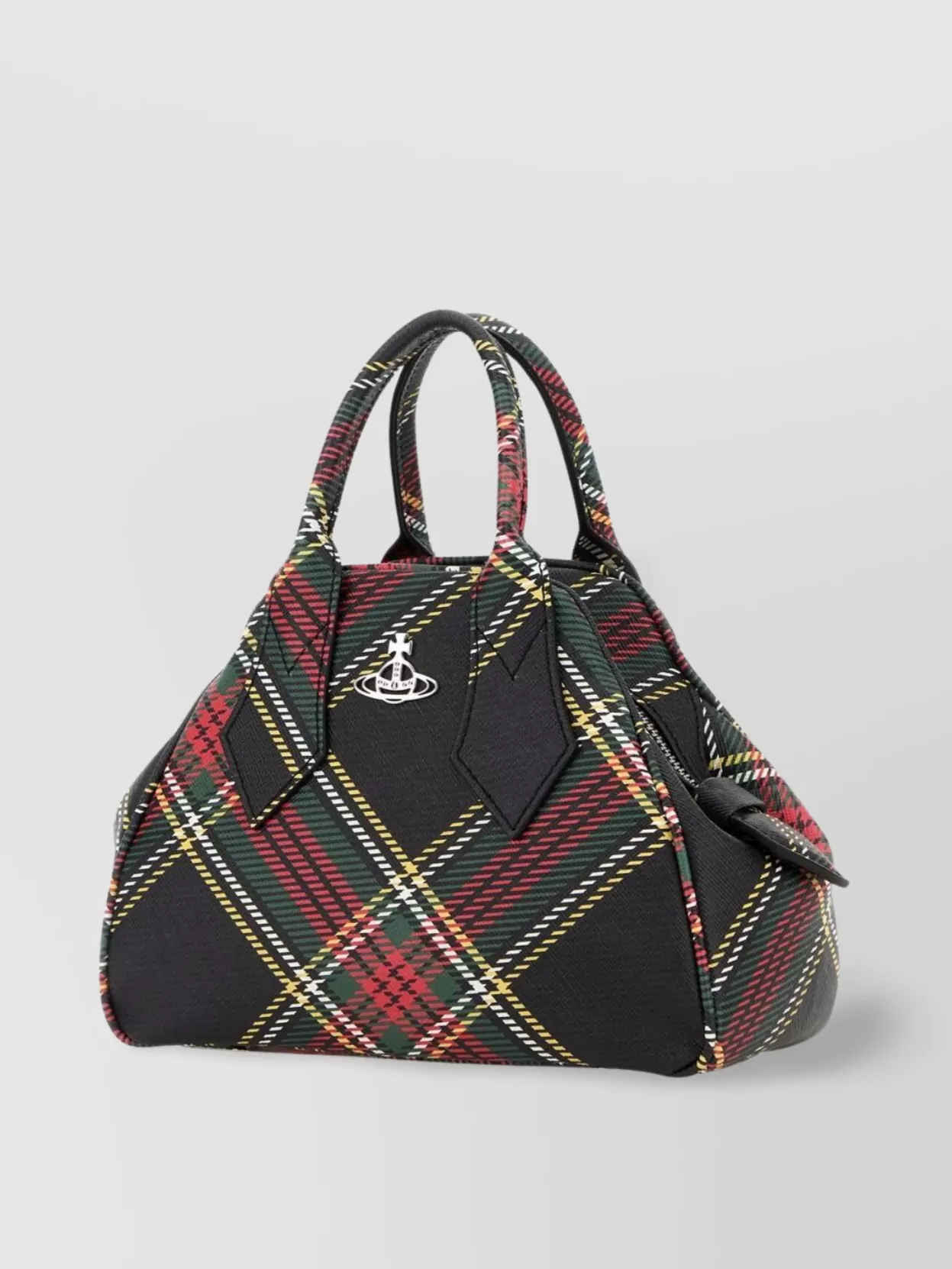 Vivienne Westwood Small Plaid Pattern Yasmine Handbag