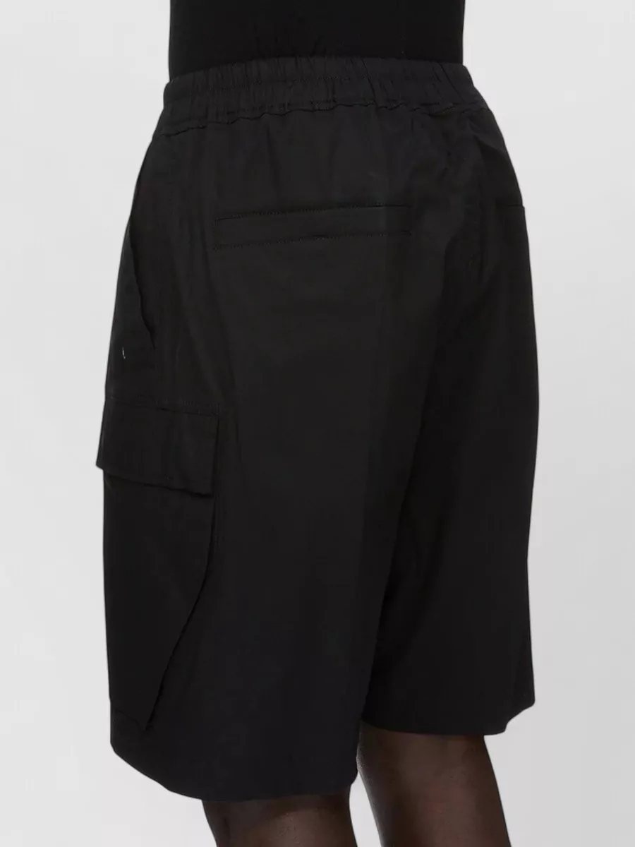 Rick Owens Cotton Knee-Length Wide-Leg Track Shorts