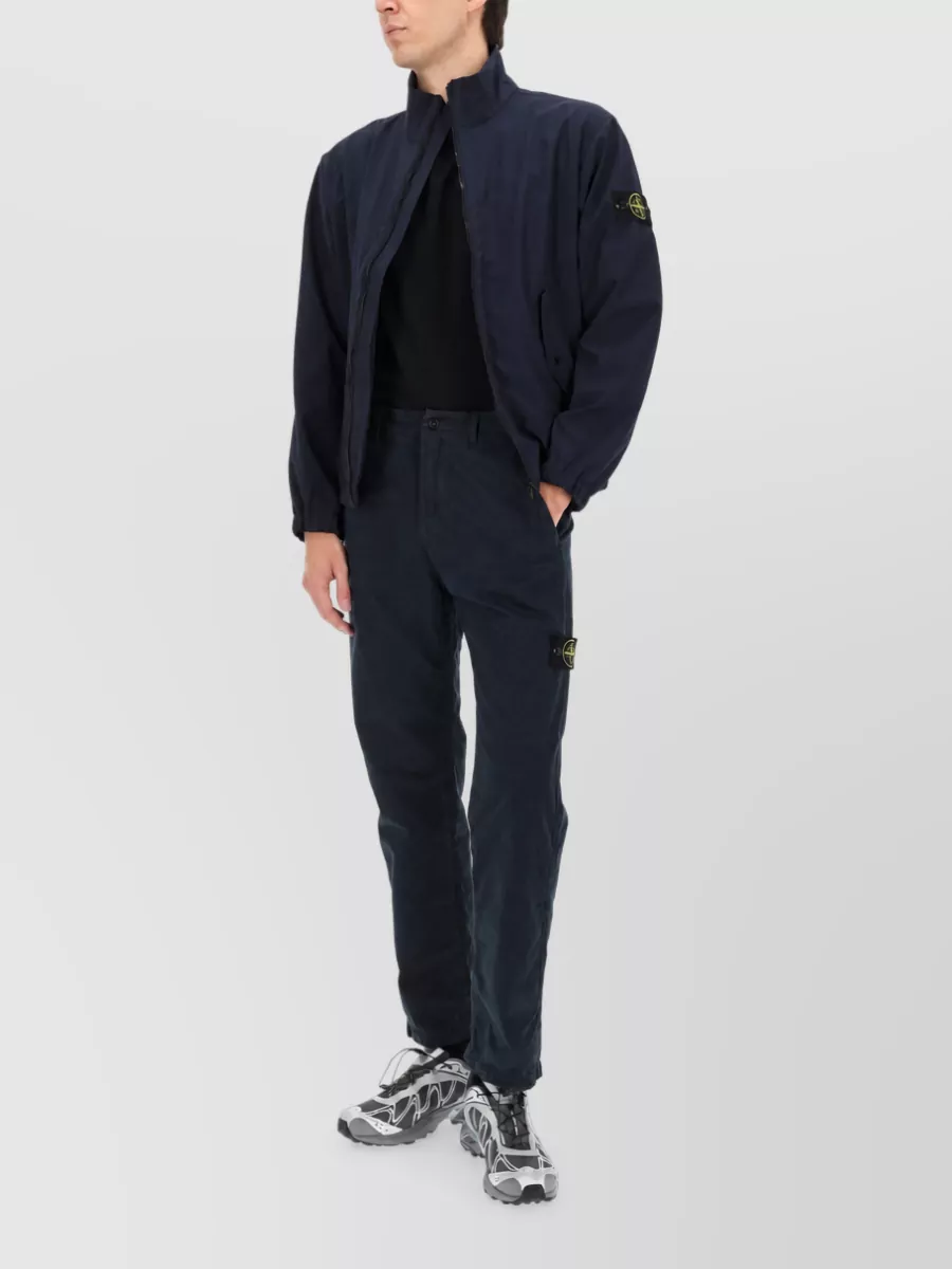 Stone Island Cotton Straight-Leg Trousers