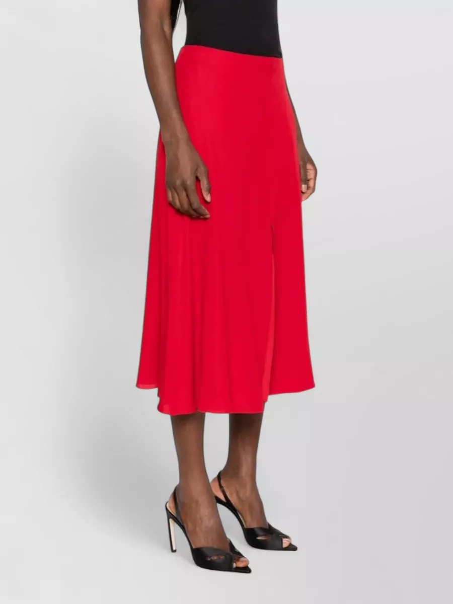 Valentino Garavani Silk Midi A-Line Skirt