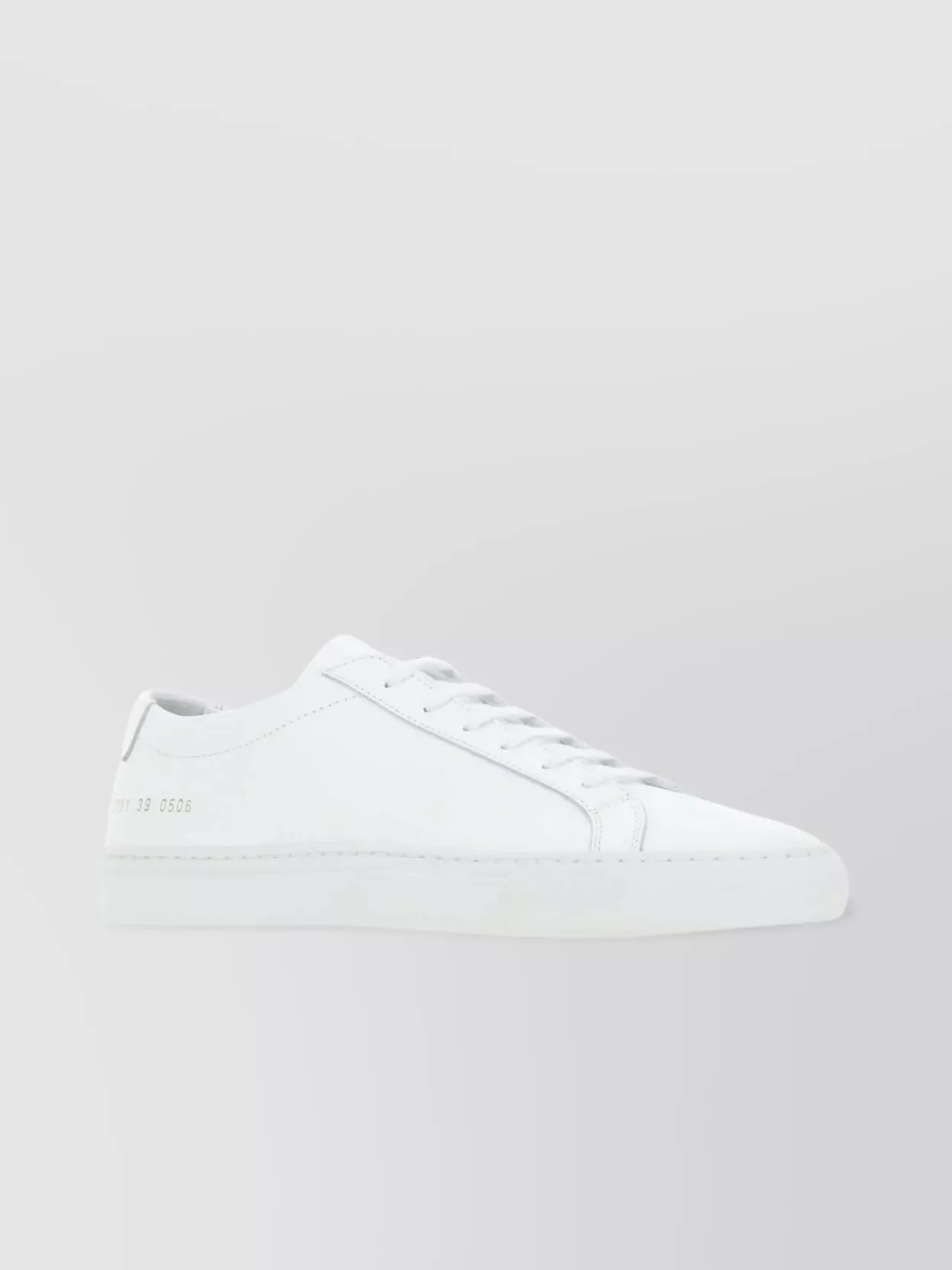 Shop Common Projects Leather Low-top Sneakers Sole Round Toe
