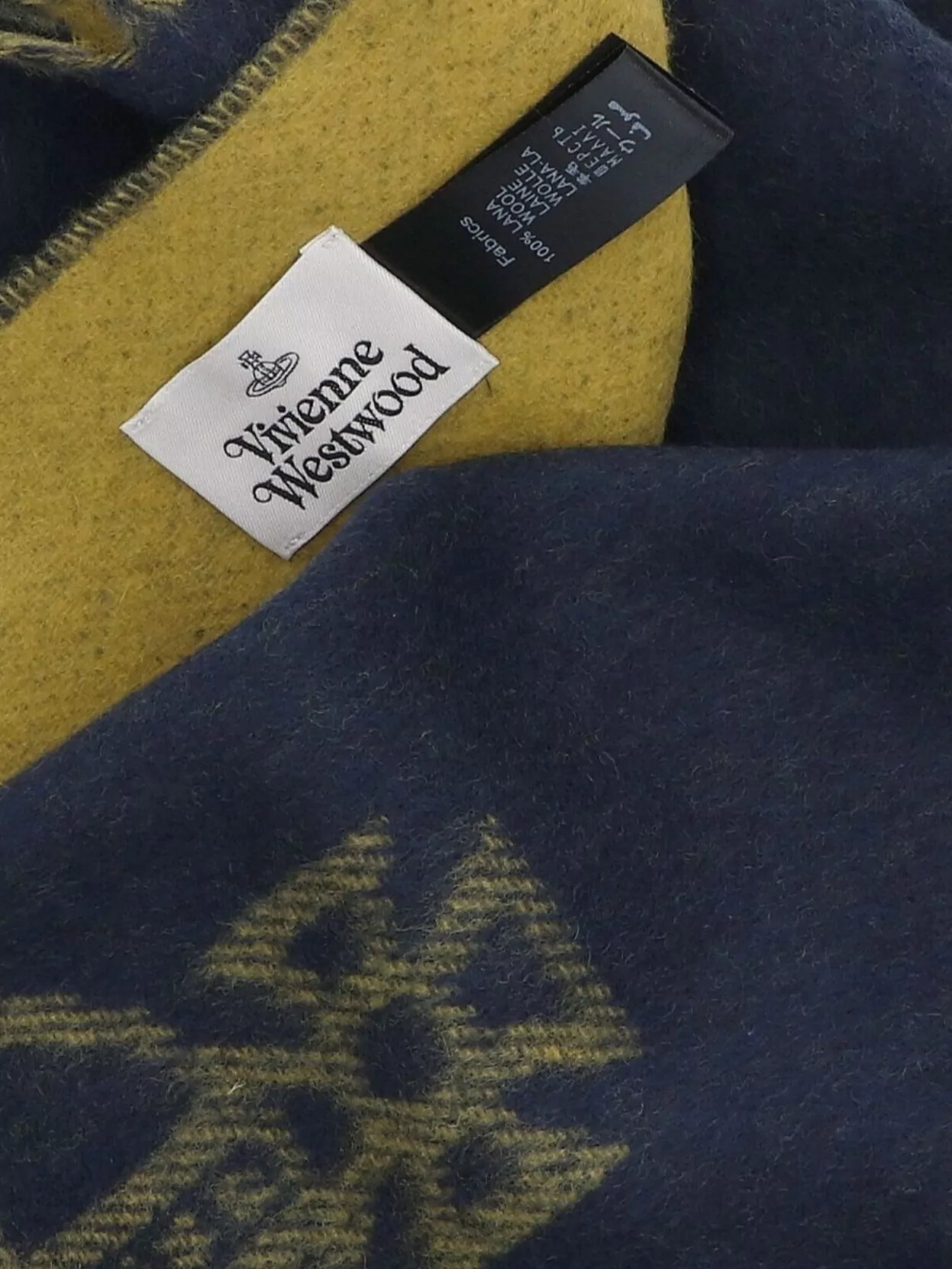Vivienne Westwood Two-Tone Scarf Fringe Detail