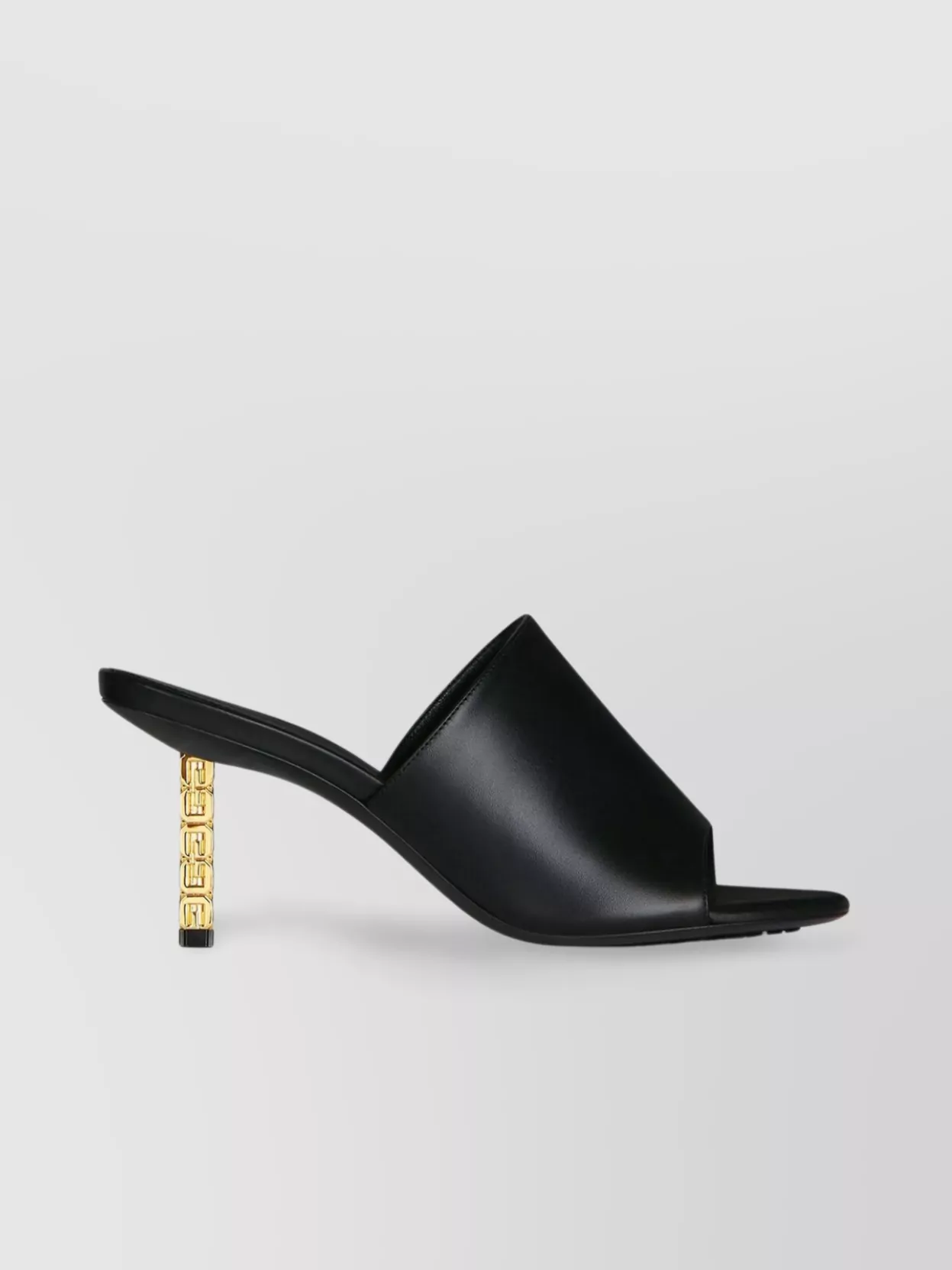 Shop Givenchy Golden G Cube Stiletto Mules In Black