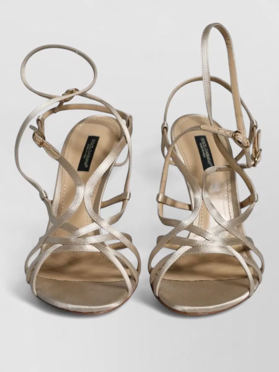 Dolce&Gabbana Silk Satin Stiletto Sandals